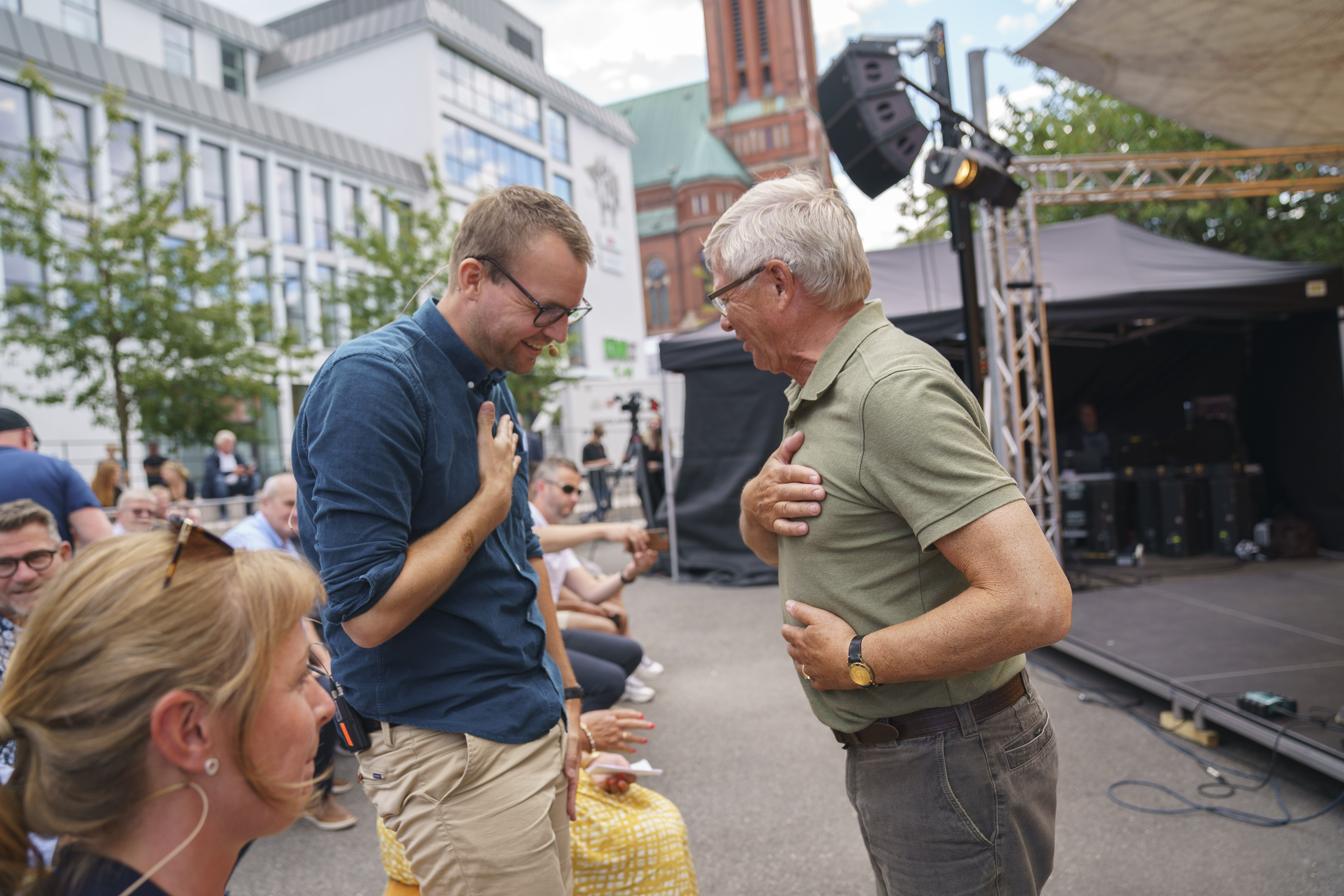 Arendalsuka 2021.

KrFs partitime i Arendal.