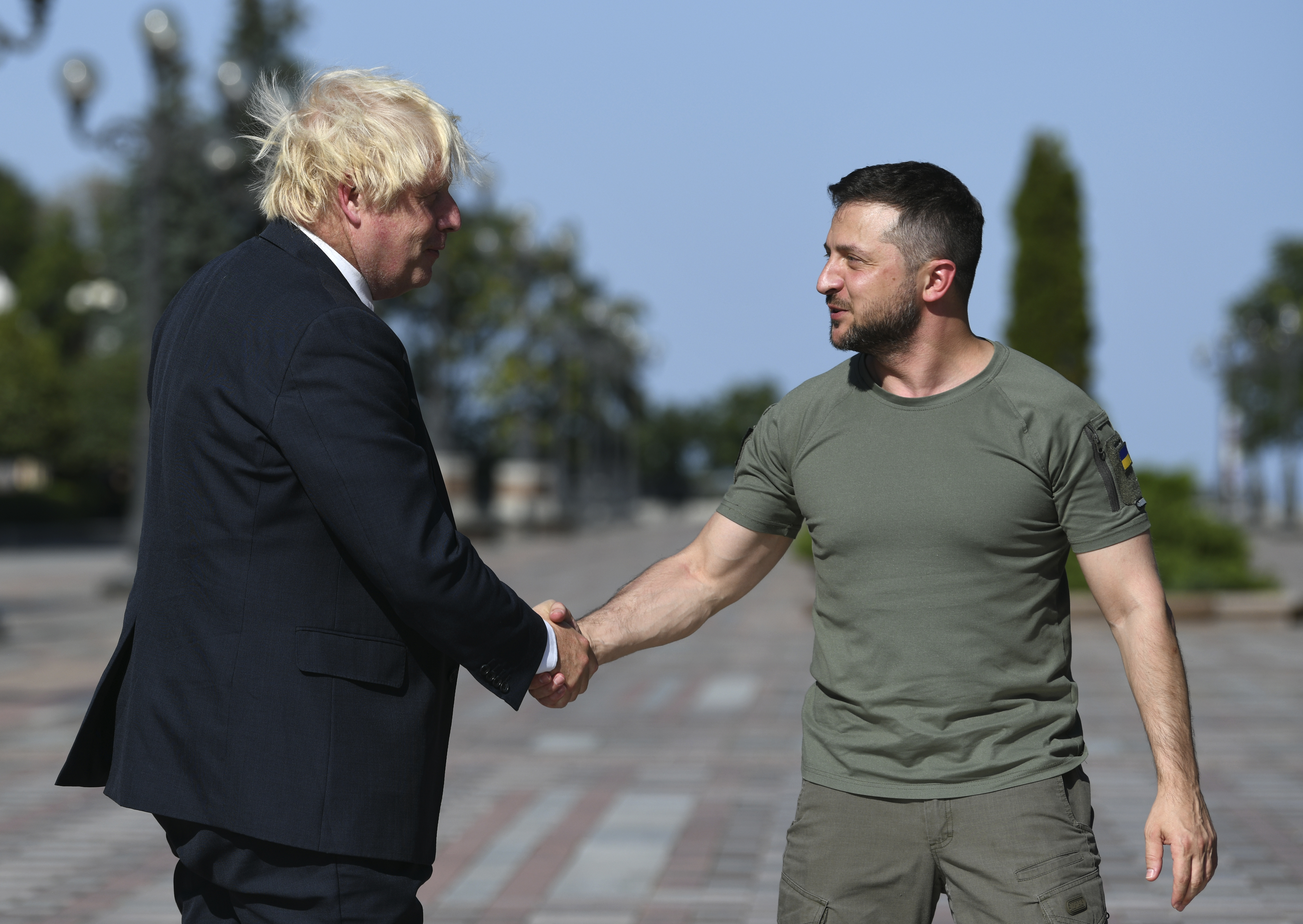 Boris Johnson besøkte Kyiv på Ukrainas uavhengighetsdag