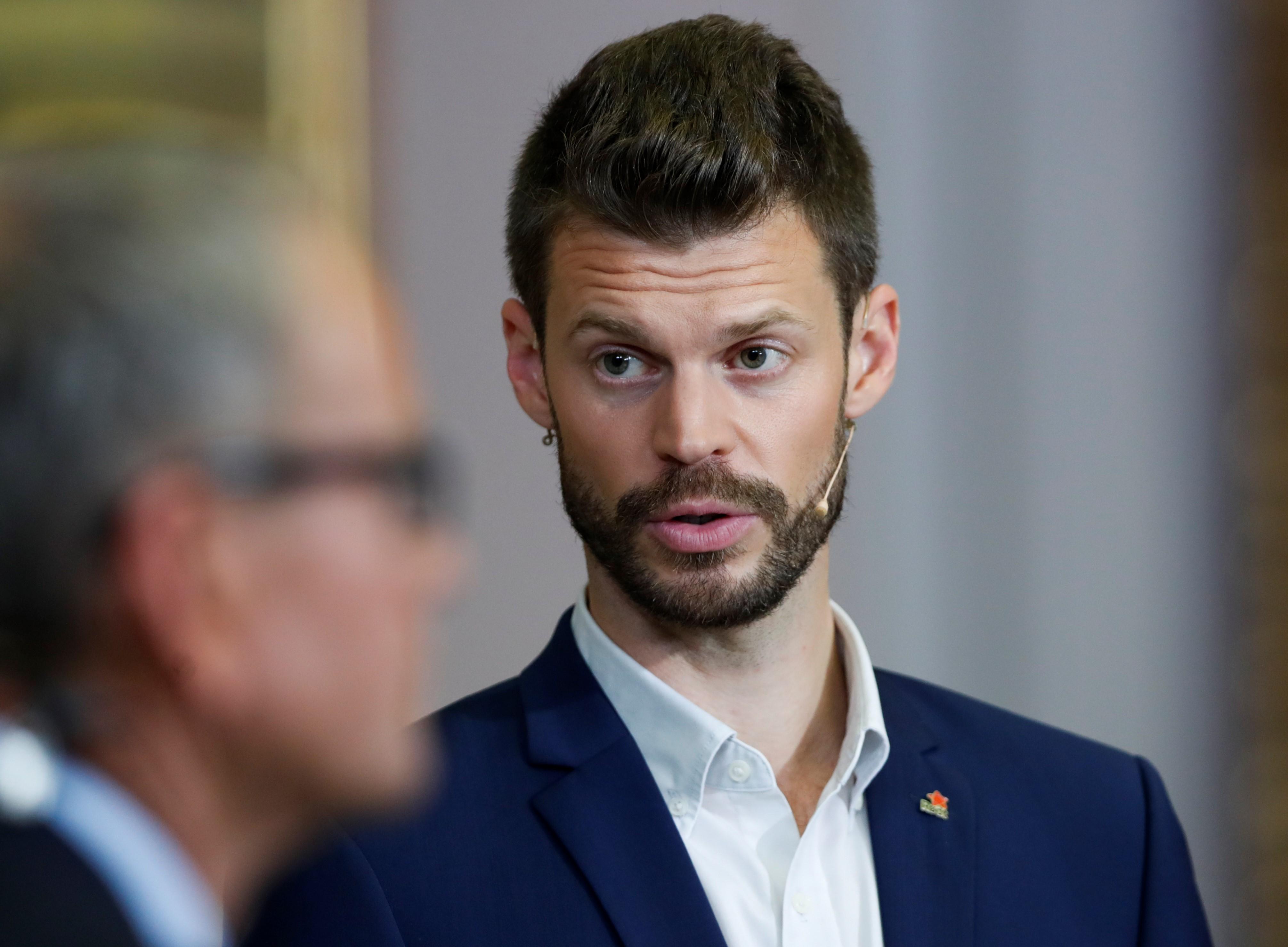 Oslo 20190909. 
Bjørnar Moxnes i Rødt under partilederdebatten på Stortinget etter Kommune- og fylkesvalget 2019.
Foto: Terje Bendiksby / NTB scanpix