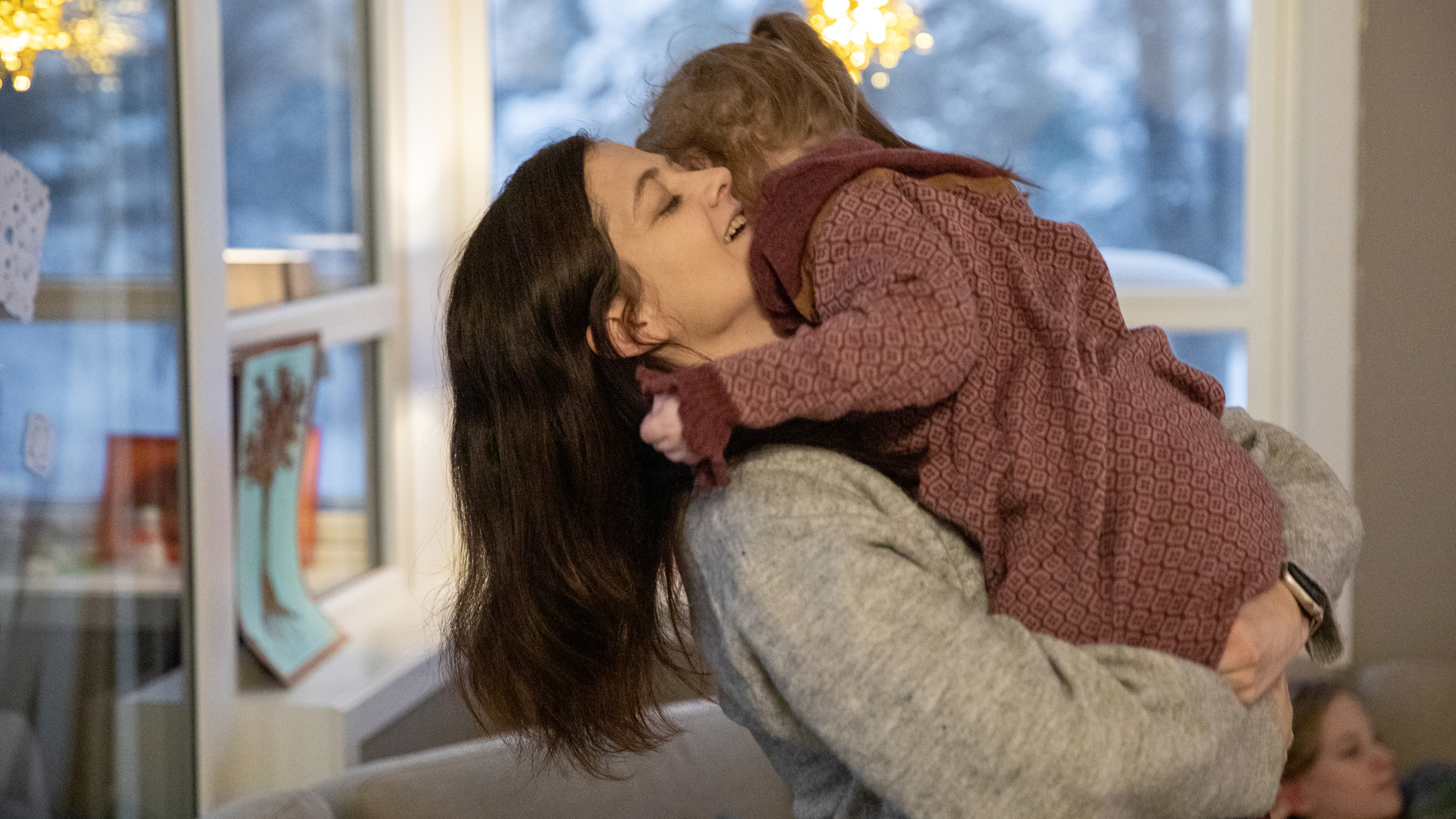 Helle Cecilie Palmer med datteren Aurora.