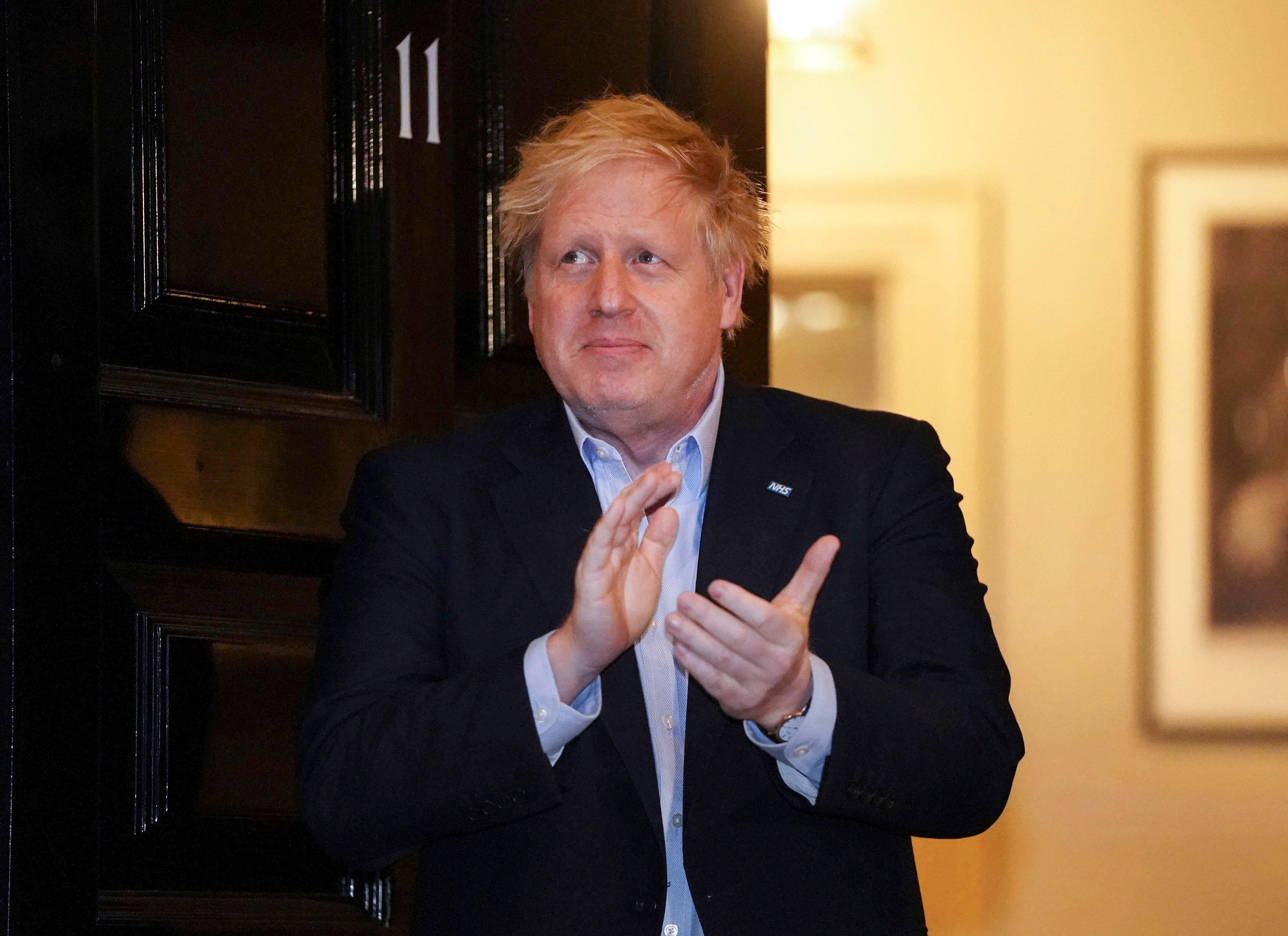 Boris Johnson på sykehus