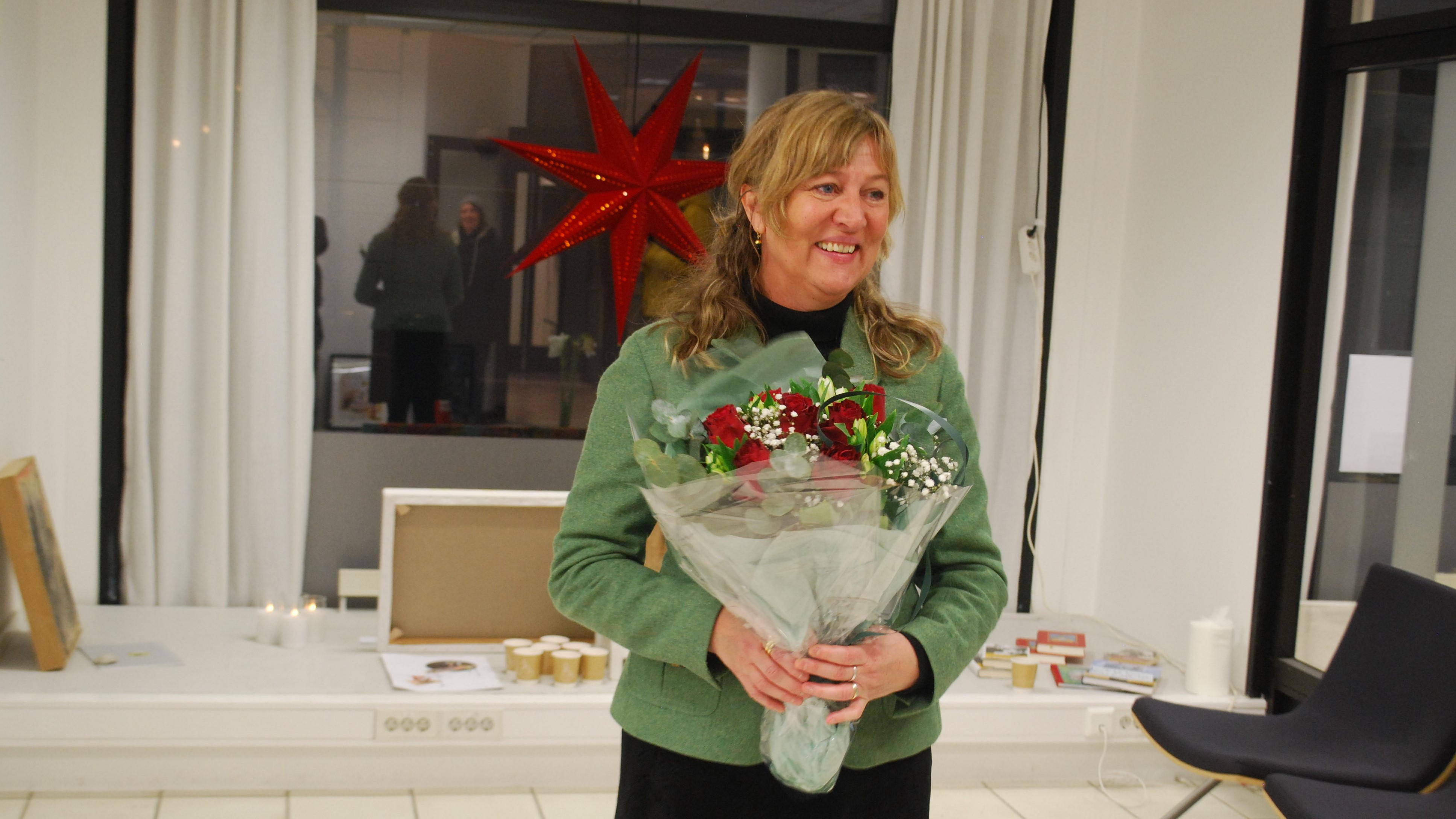 Eva-Lotta Sandberg ble tildelt Amnesty International gruppe 35 Fredrikstads lokale fredspris for 2020.