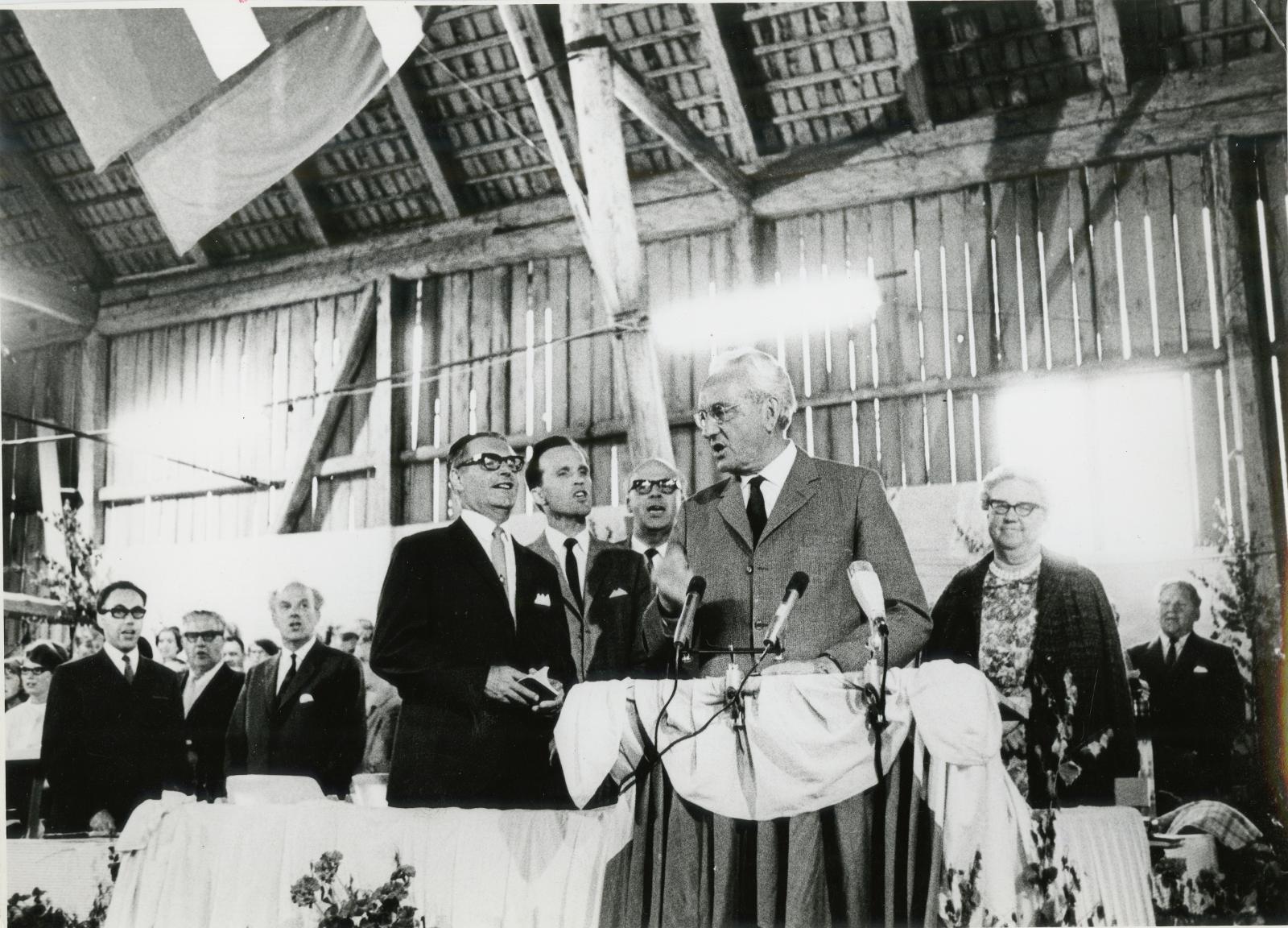 Frank Mangs predikade på Torpkonferensen i 60 år.