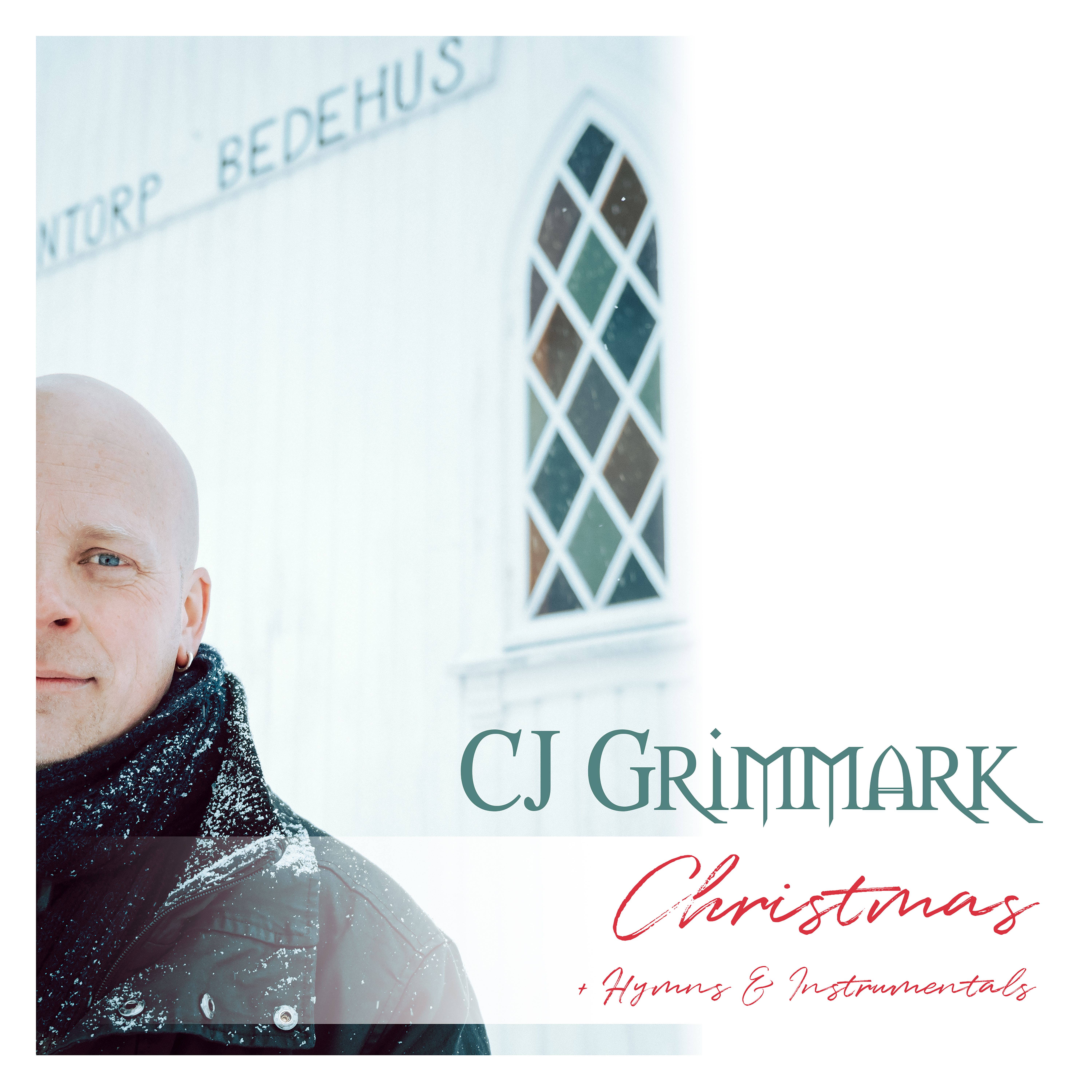 CJ Grimmark (Carl Johan Grimmark) "Christmas + Hymns & instrumentals". (2022) Skivomslag julskiva.