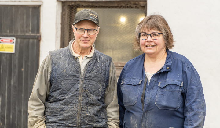 Urban och Margareta Olsson, guldmedaljörer.