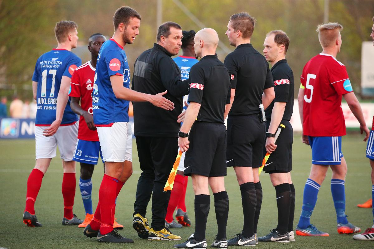 Tom Nordlie og Skeid får tøff motstand mot VIF2 senere i høst. Her fra cupkampen i vår der VIF vant 2-1 på Nordre Åsen.