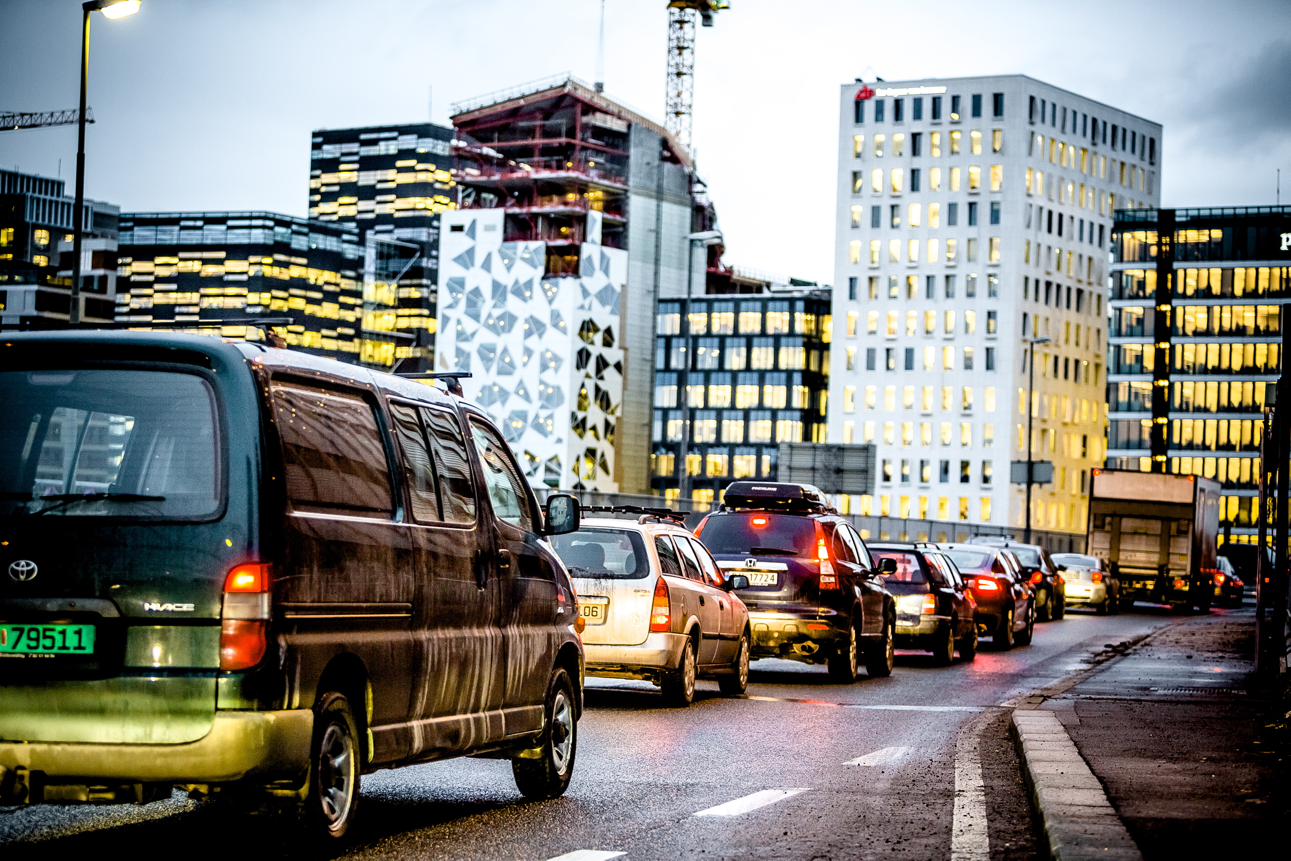 Stopp med bil i Oslo sentrum fra 2019. FOTO: KRISTER SØRBØ