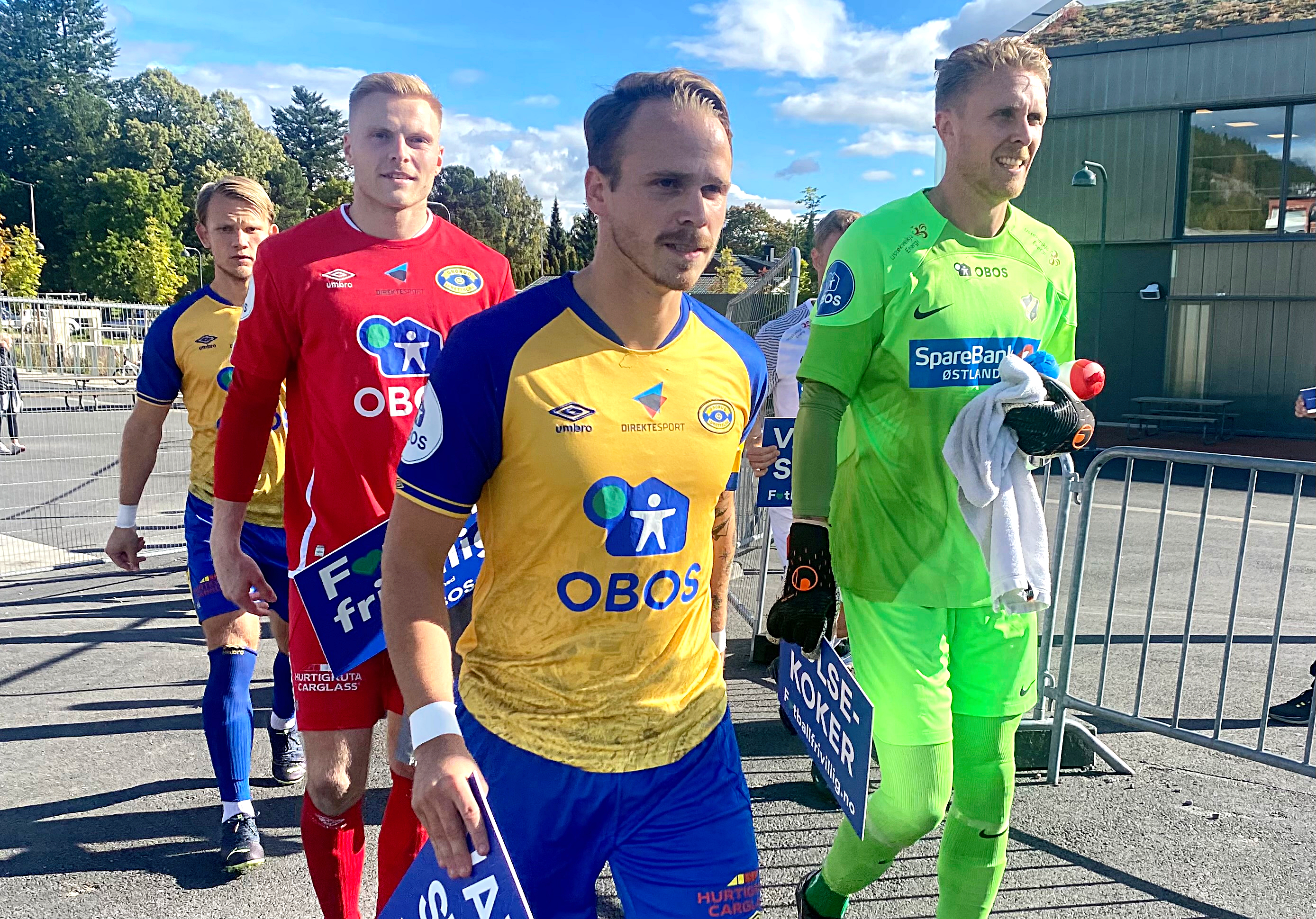 Grorud-kaptein Glenn André Harviken før oppgjøret mot Stabæk.