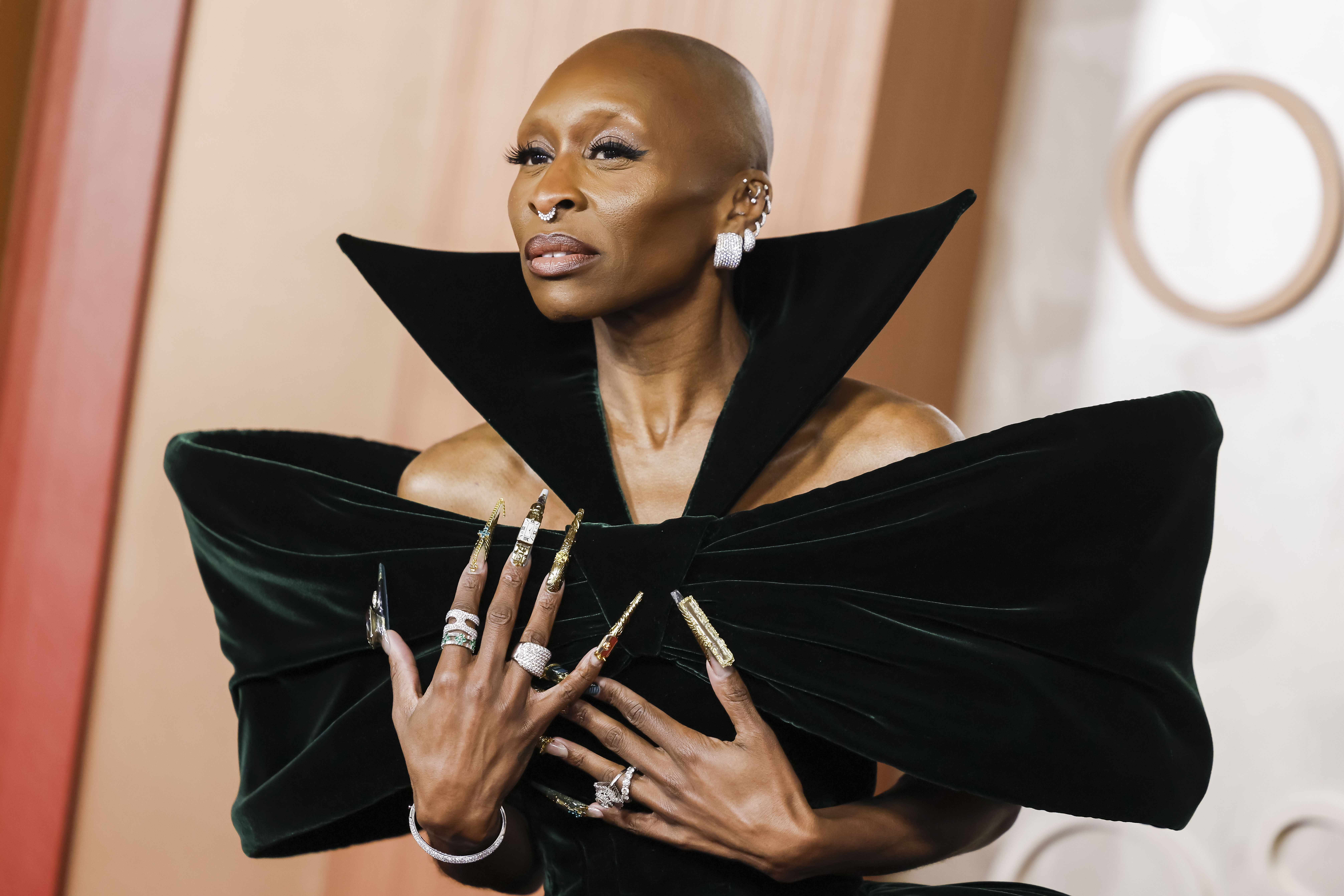 LOS ANGELES (United States), 03/03/2025.- Cynthia Erivo arrives on the red carpet during the 97th annual Academy Awards ceremony at the Dolby Theatre in the Hollywood neighborhood of Los Angeles, California, USA, 02 March 2025. EFE/EPA/CAROLINE BREHMAN
