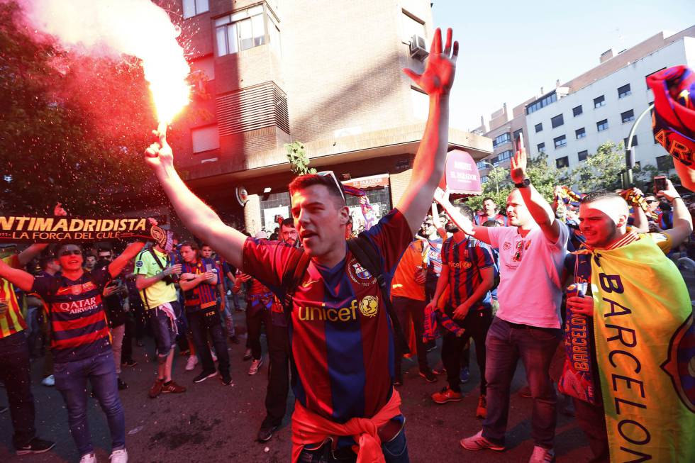 Aficionados del club de fútbol barcelona