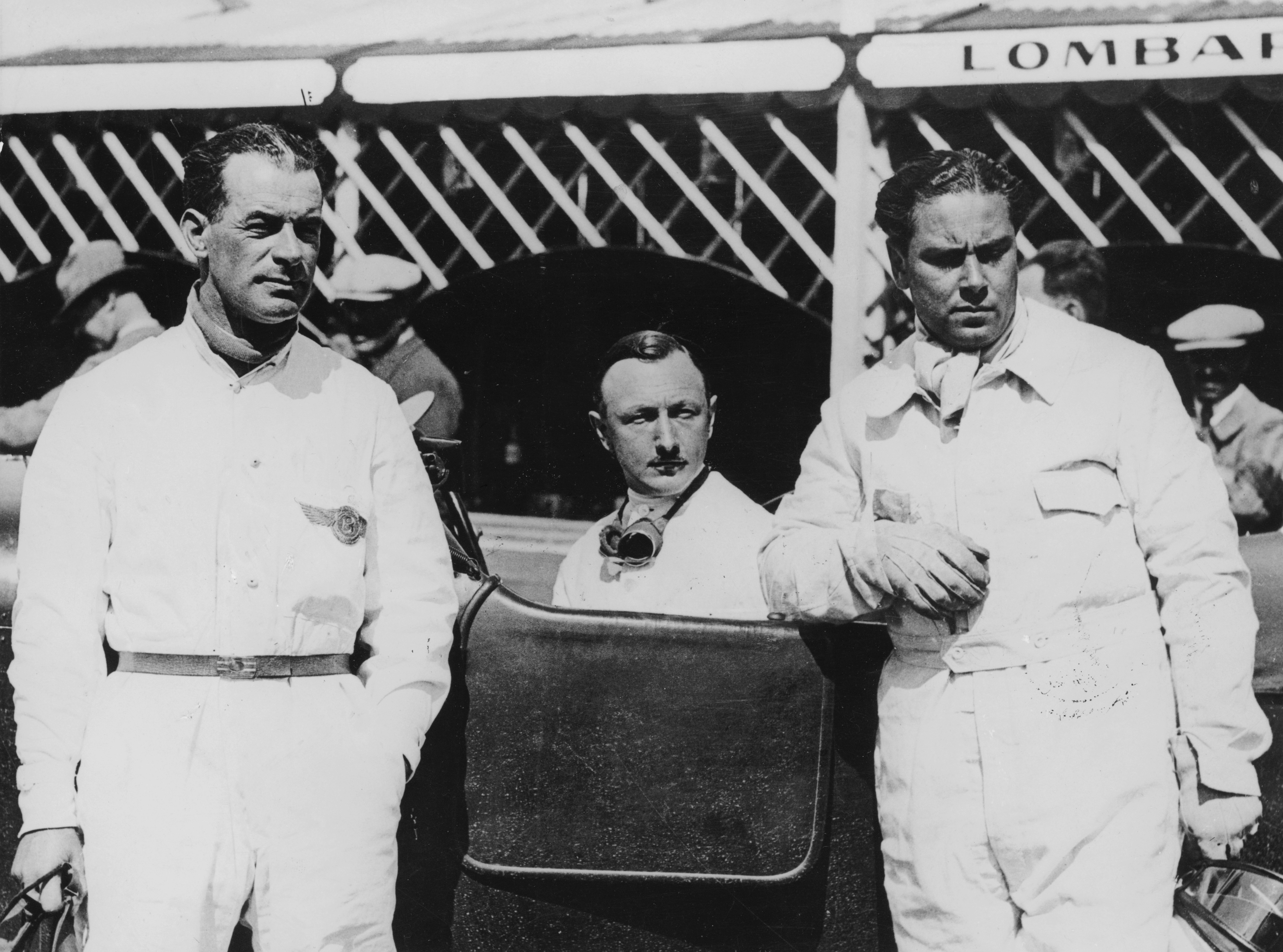    From left to right: Frank Clement, Sir Henry Birkin and Woolf Barnato, three of the so-called Bentley Boys, in the 1930s.
