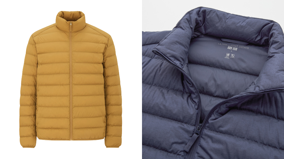 abrigo plumas plegable