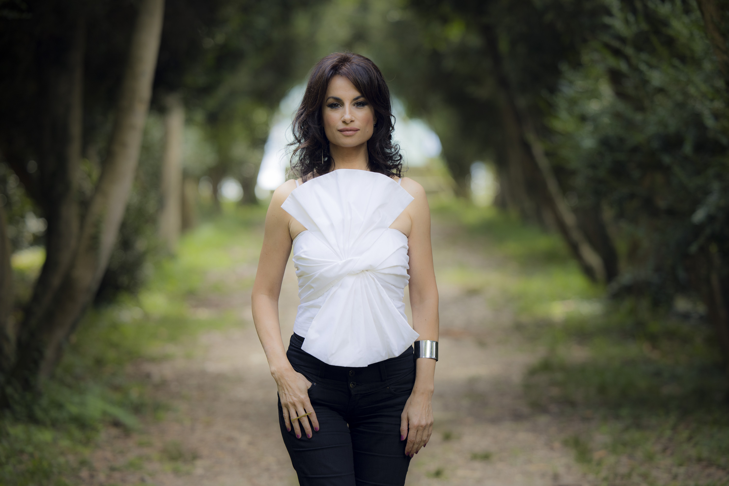 Yolanda Castaño, en la isla gallega de San Simón.