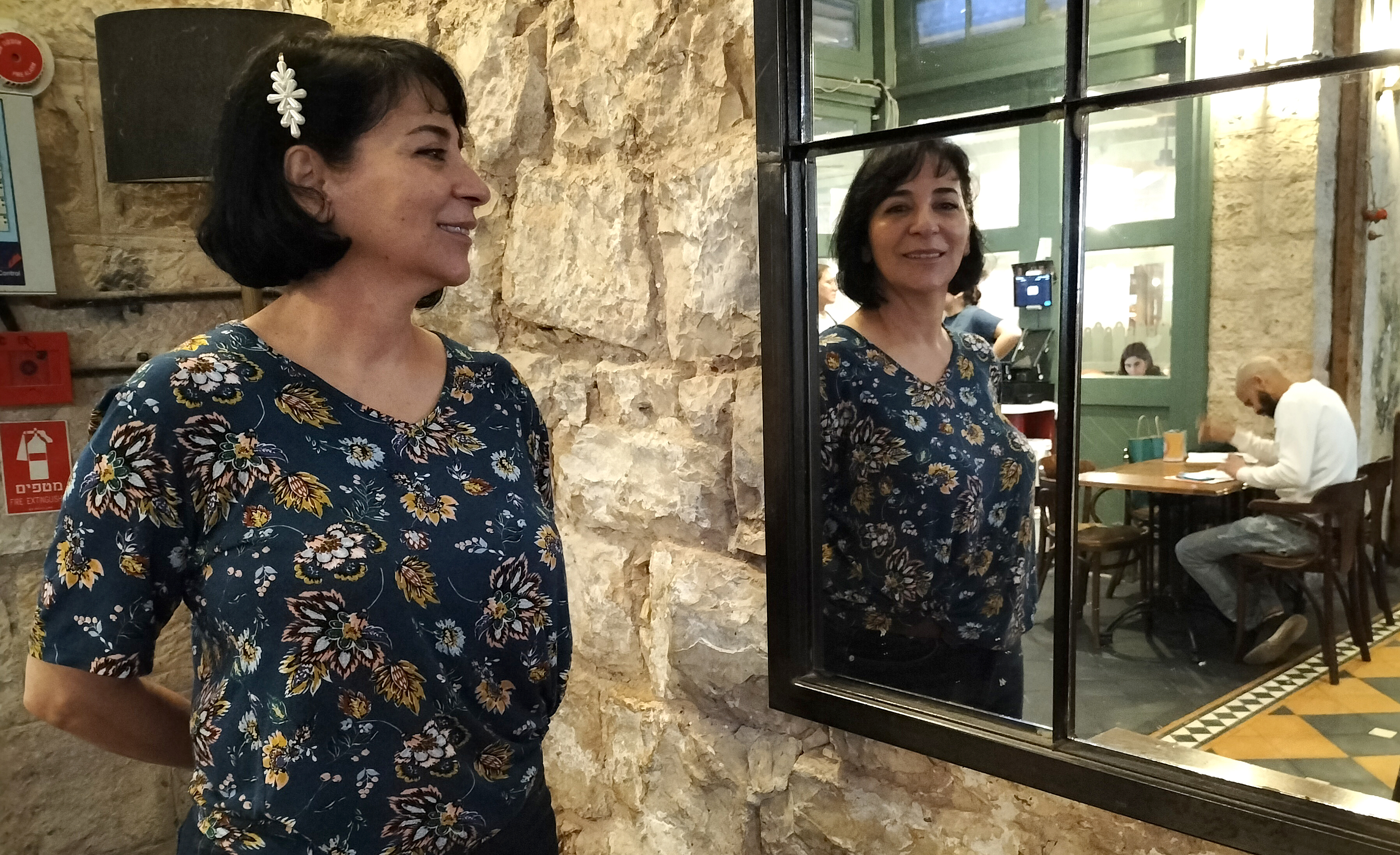 Warda Sada, quinta-feira passada em uma lanchonete em Jerusalém.