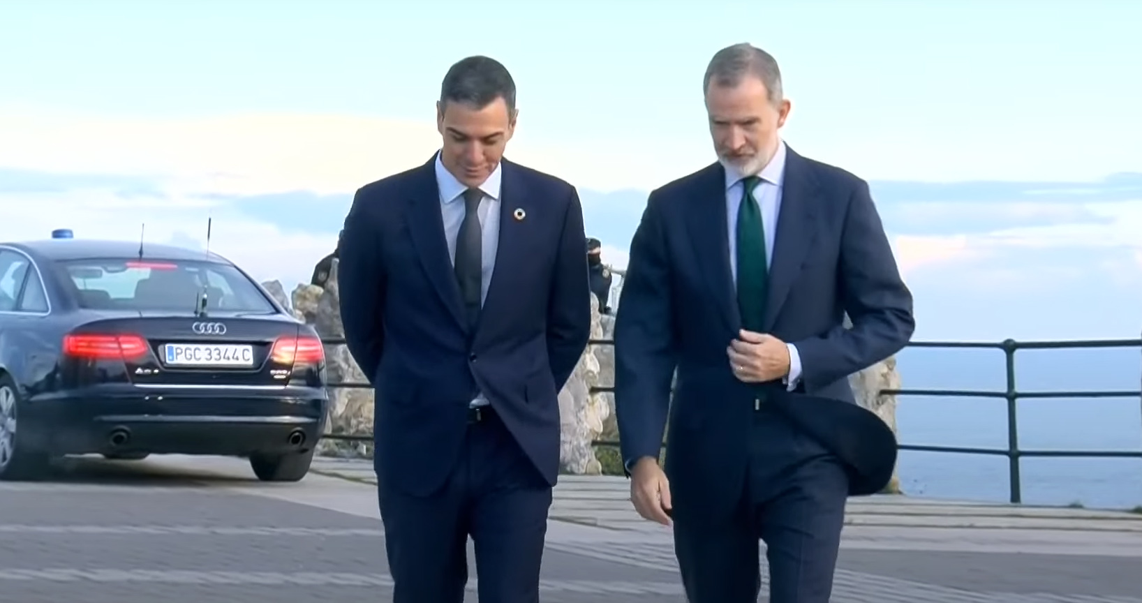 El rey Felipe VI  llega a la Conferencia de Presidentes