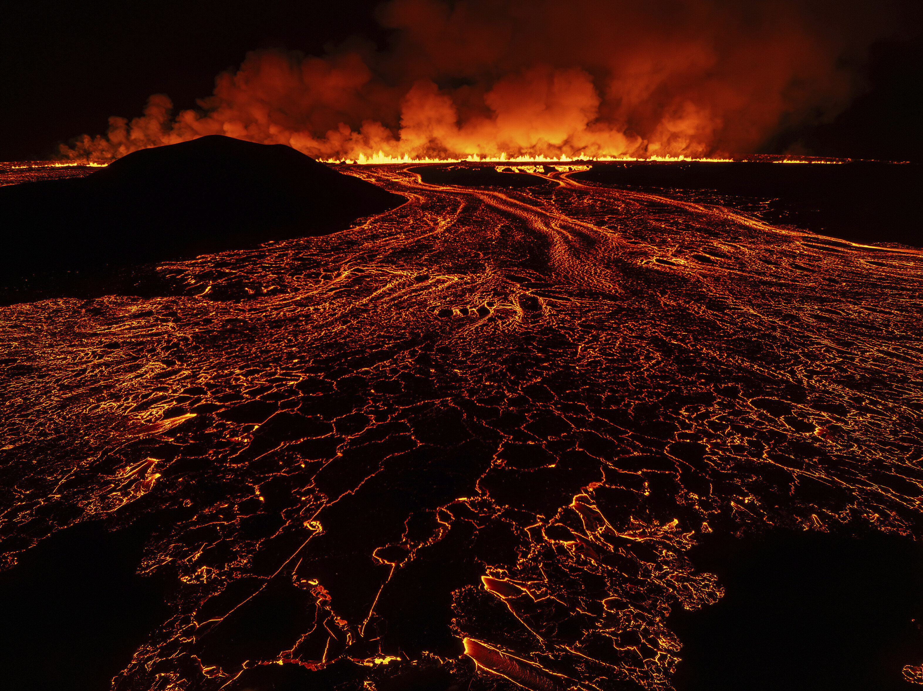 La erupción del volcán en Islandia, en imágenes