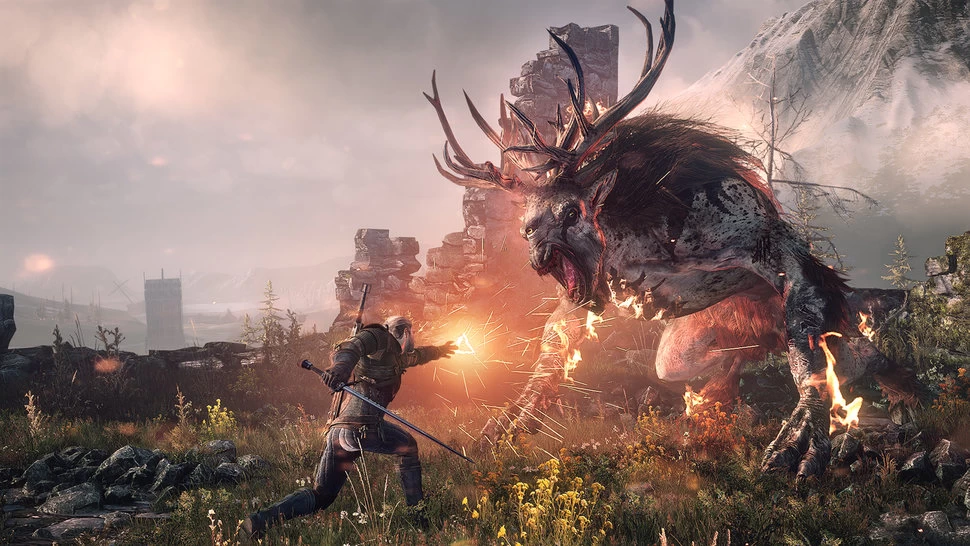 'The Witcher 3: Wild Hunt' puts the player in the shoes of the warlock Geralt of Rivia.