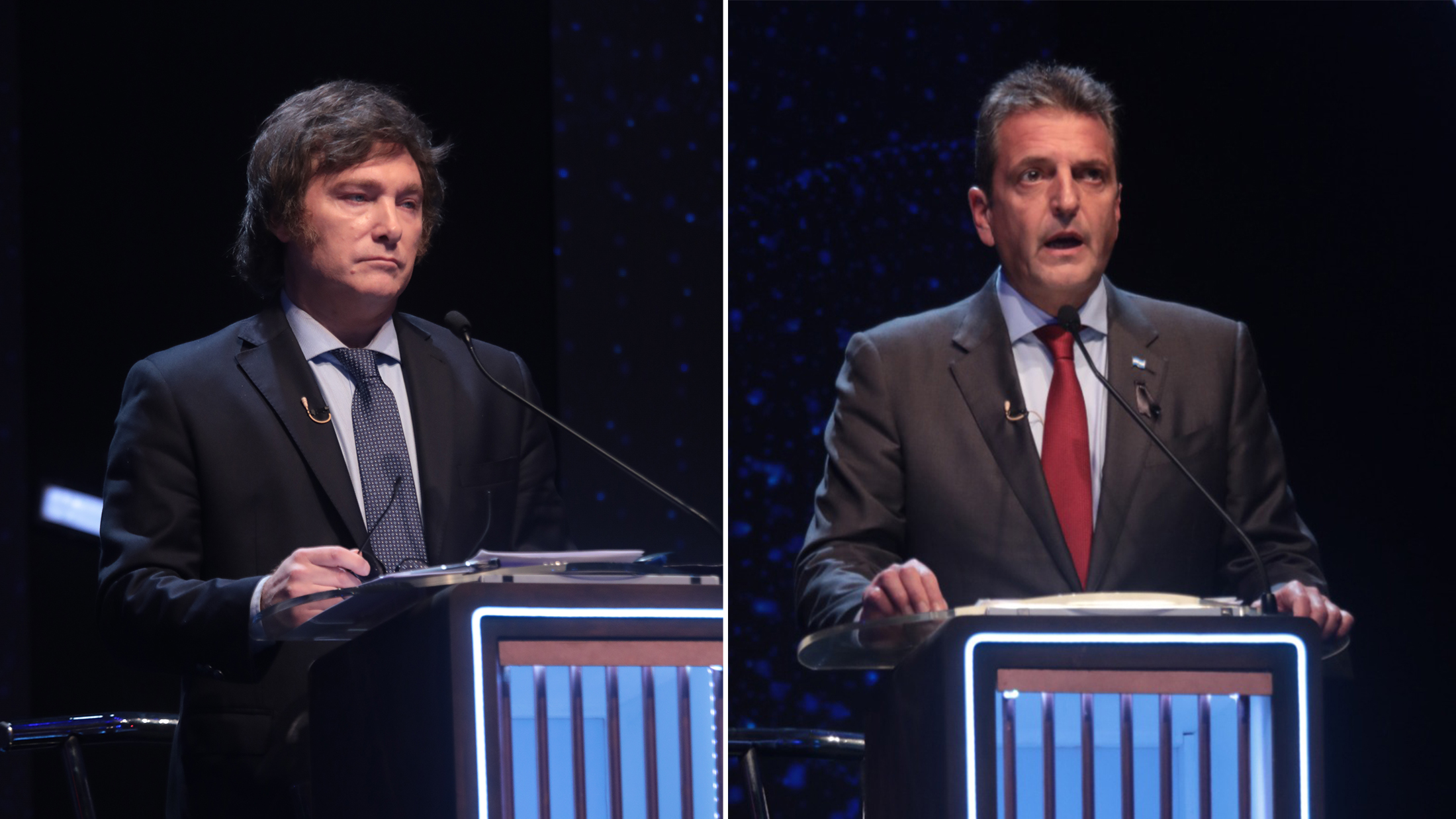 Massa y Milei se miden en un último debate crucial antes de la reñida elección en Argentina