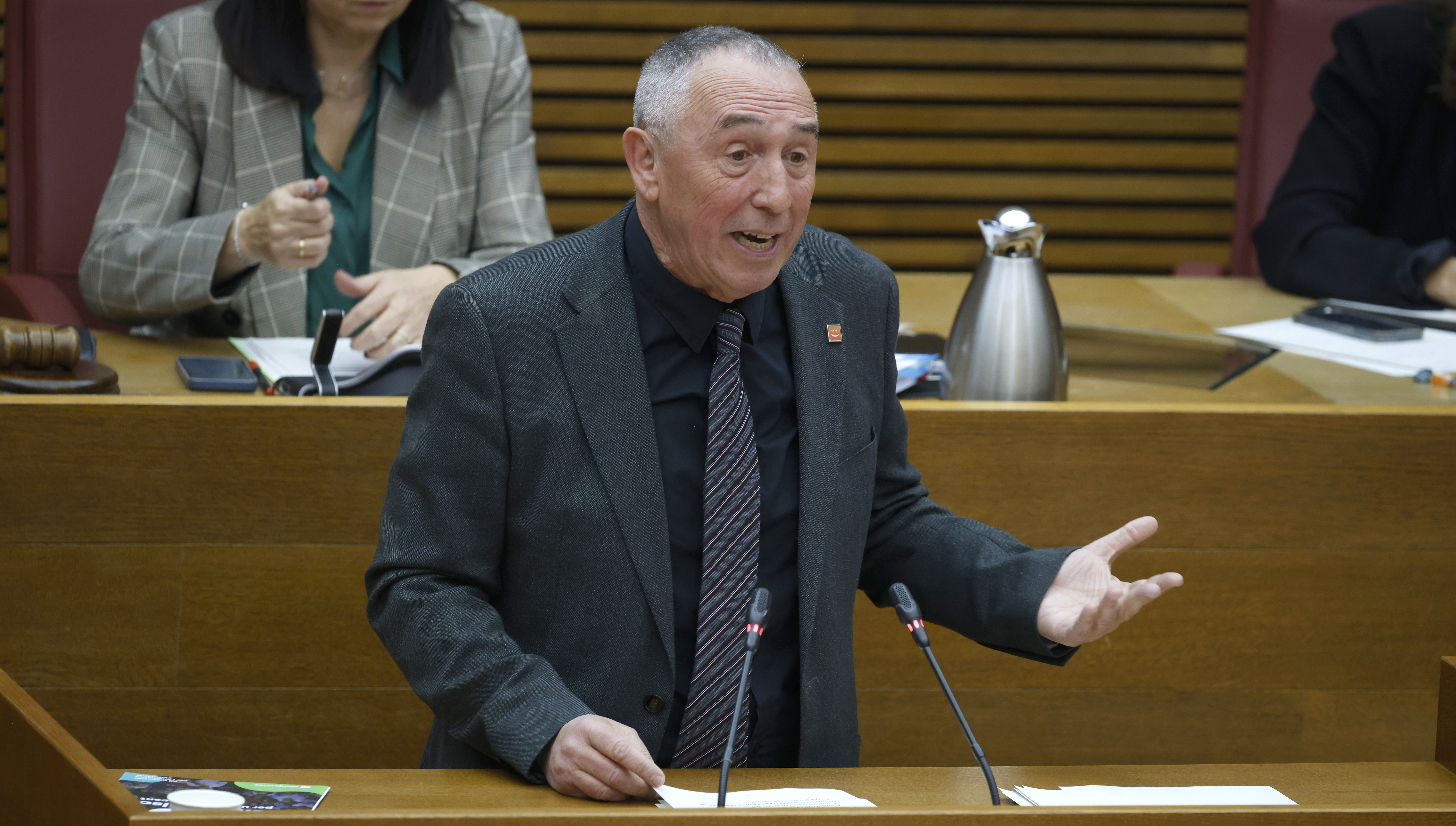 Joan Baldoví, durante de este jueves.