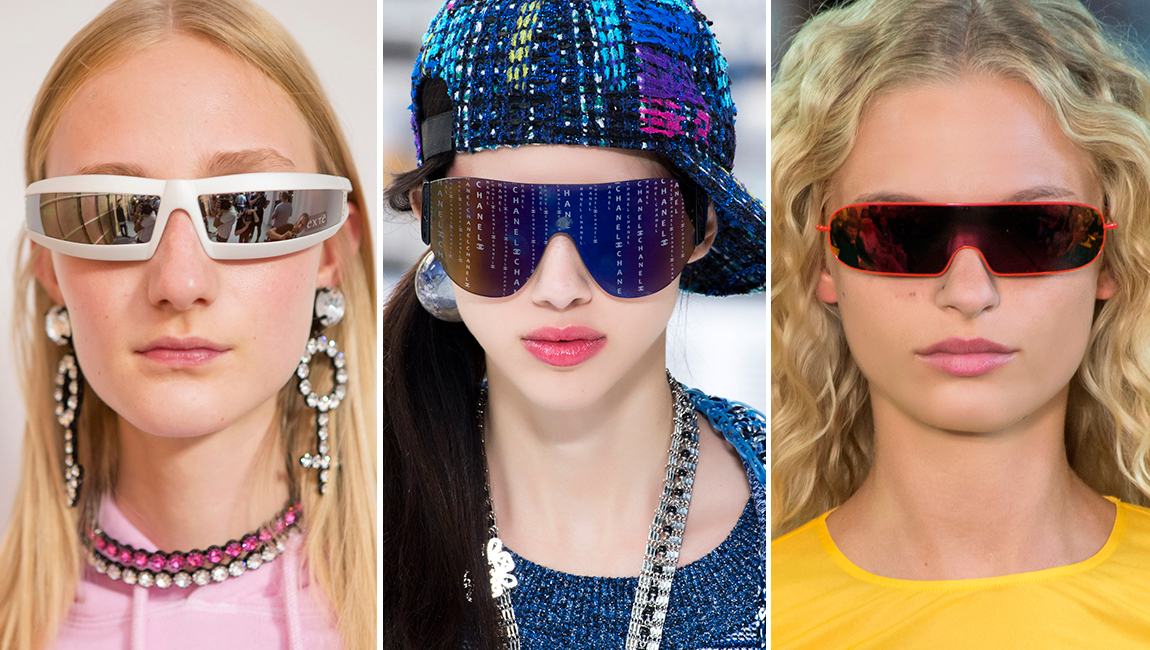 La moda de las gafas de sol futuristas destierra las monturas clásicas