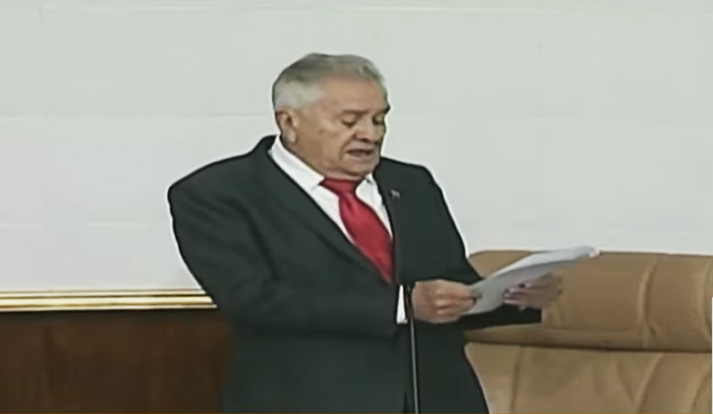 El político Fernando Soto Rojas, este lunes en el parlamento venezolano.