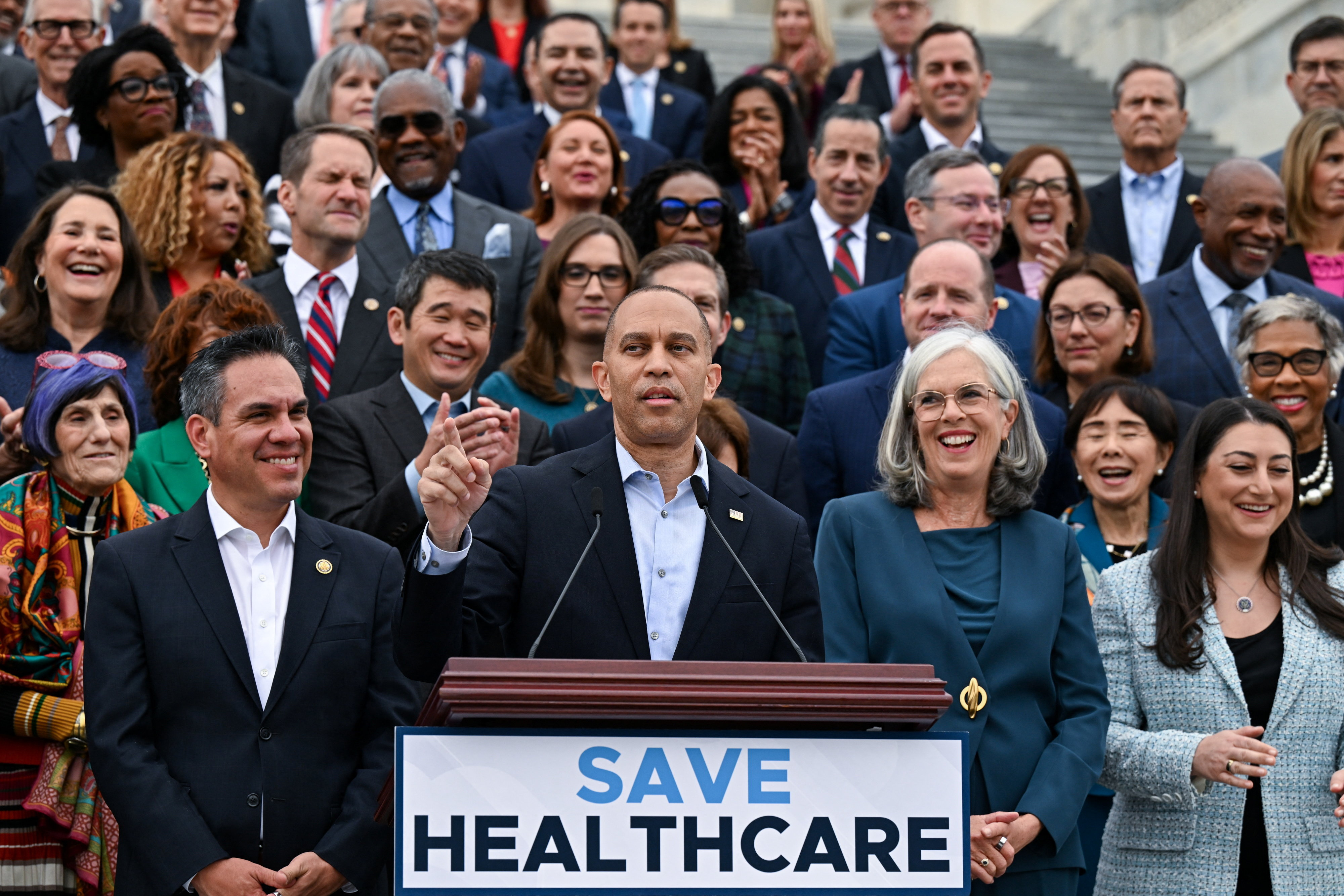 Hakeem Jeffries, líder de la minoría demócrata en el Congreso.