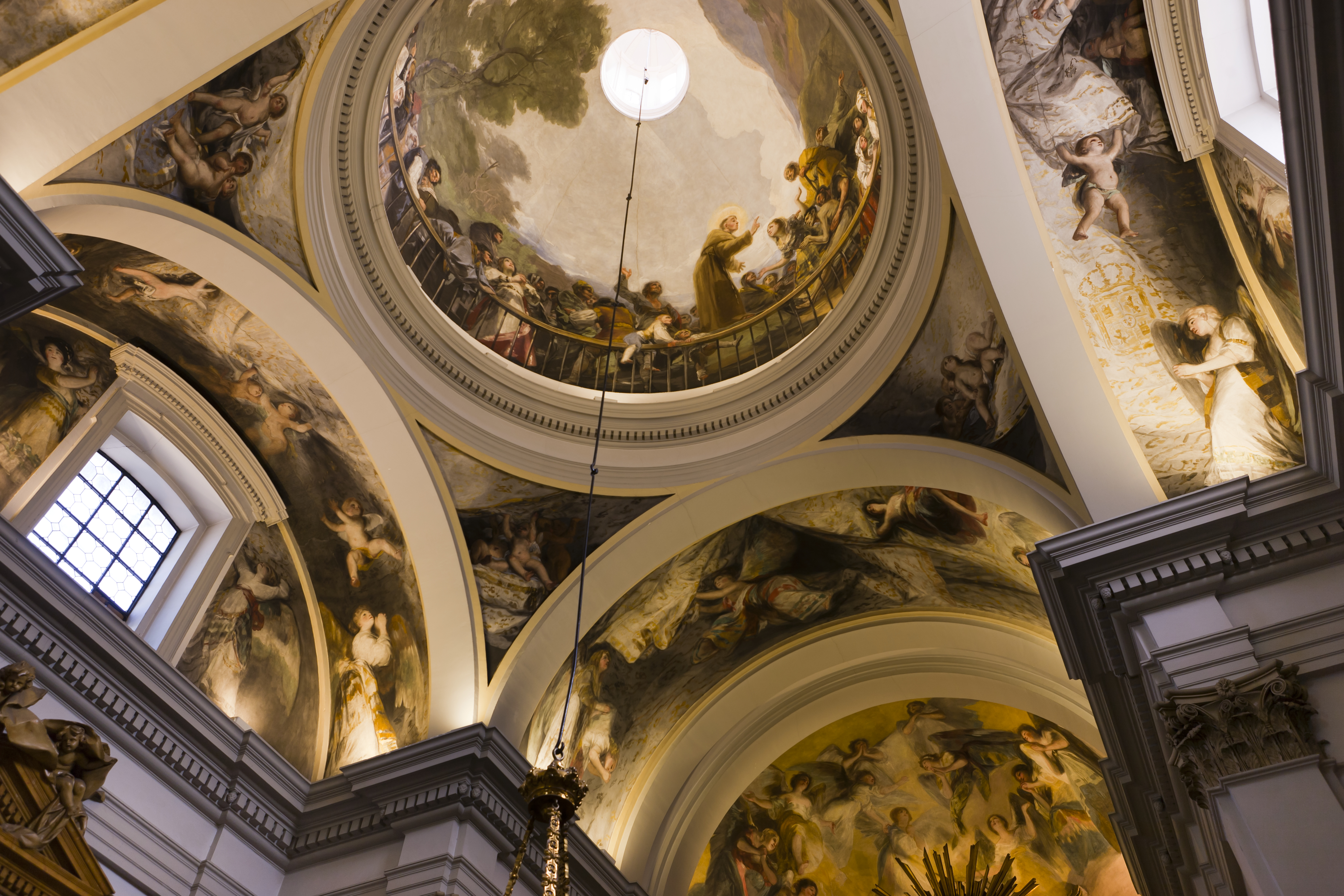 Interior de la Ermita de San Antonio de la Florida.