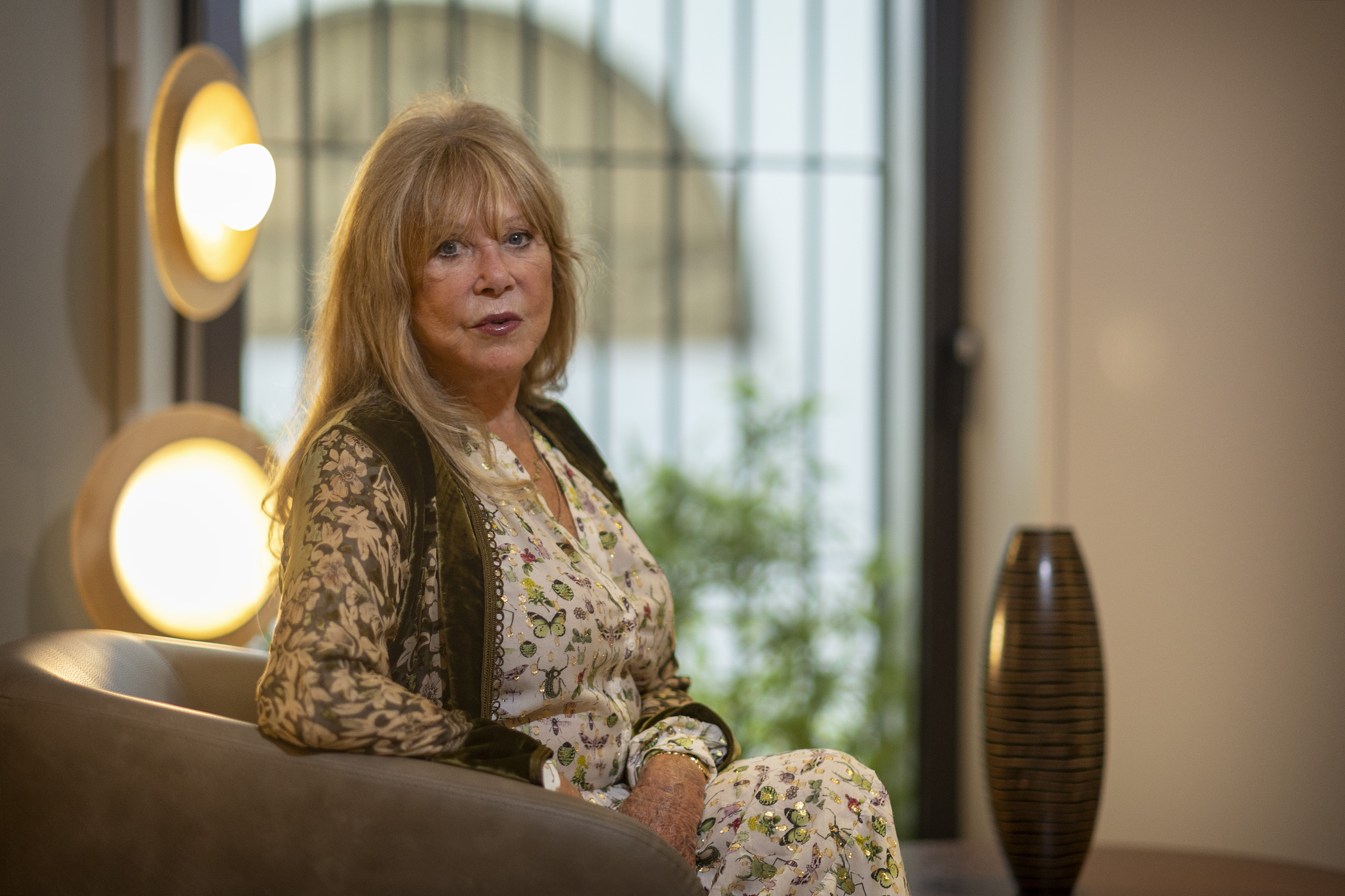 Pattie Boyd este jueves en un hotel de Sevilla.