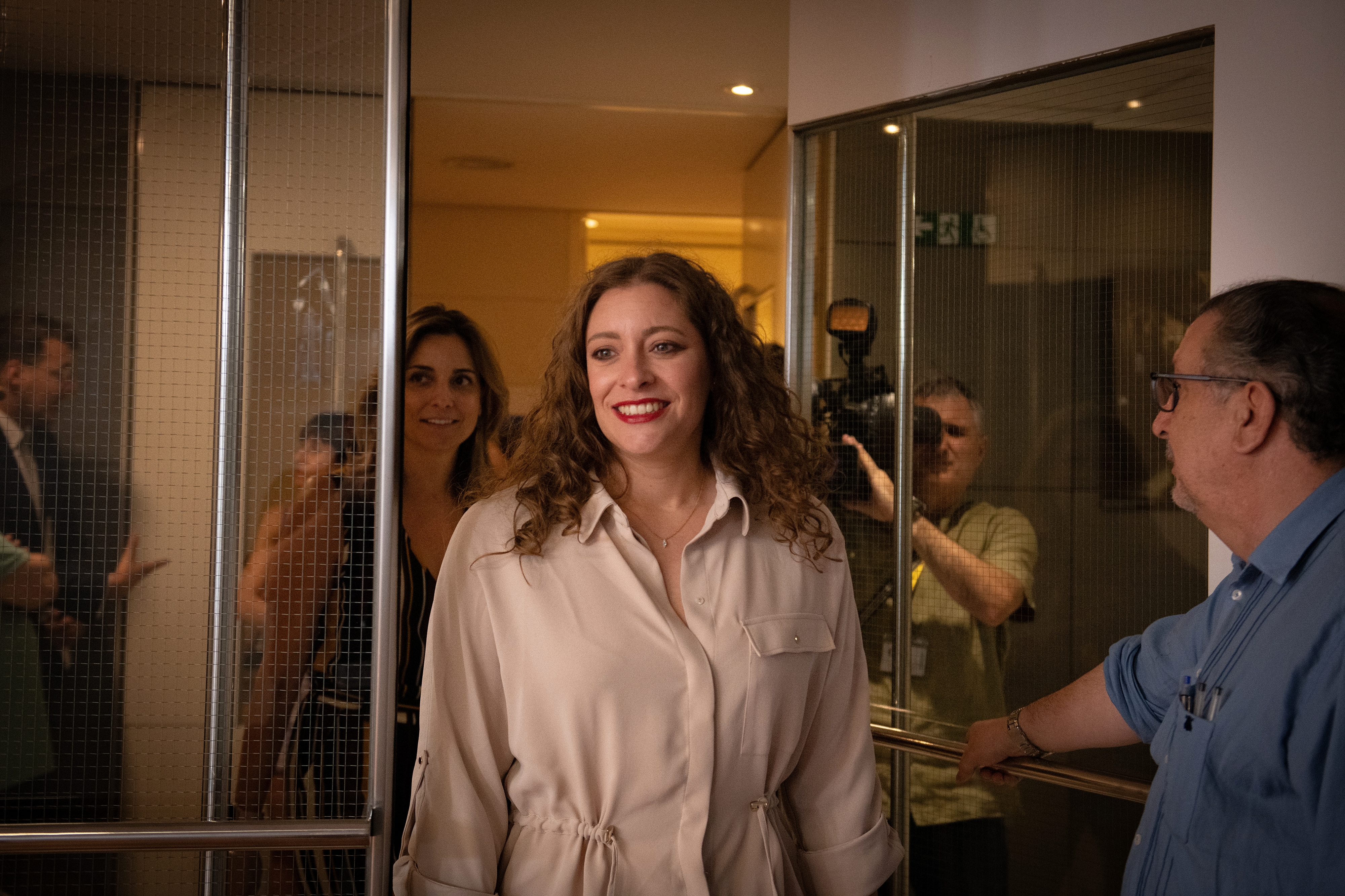 La portavoz del PP en el Congreso, Ester Muñoz, llega a una rueda de prensa en el Congreso de los Diputados, a 15 de julio de 2025, en Madrid (España).
15 JULIO 2025;RUEDAS;CONGRESO
Fernando Sánchez / Europa Press
15/07/2025