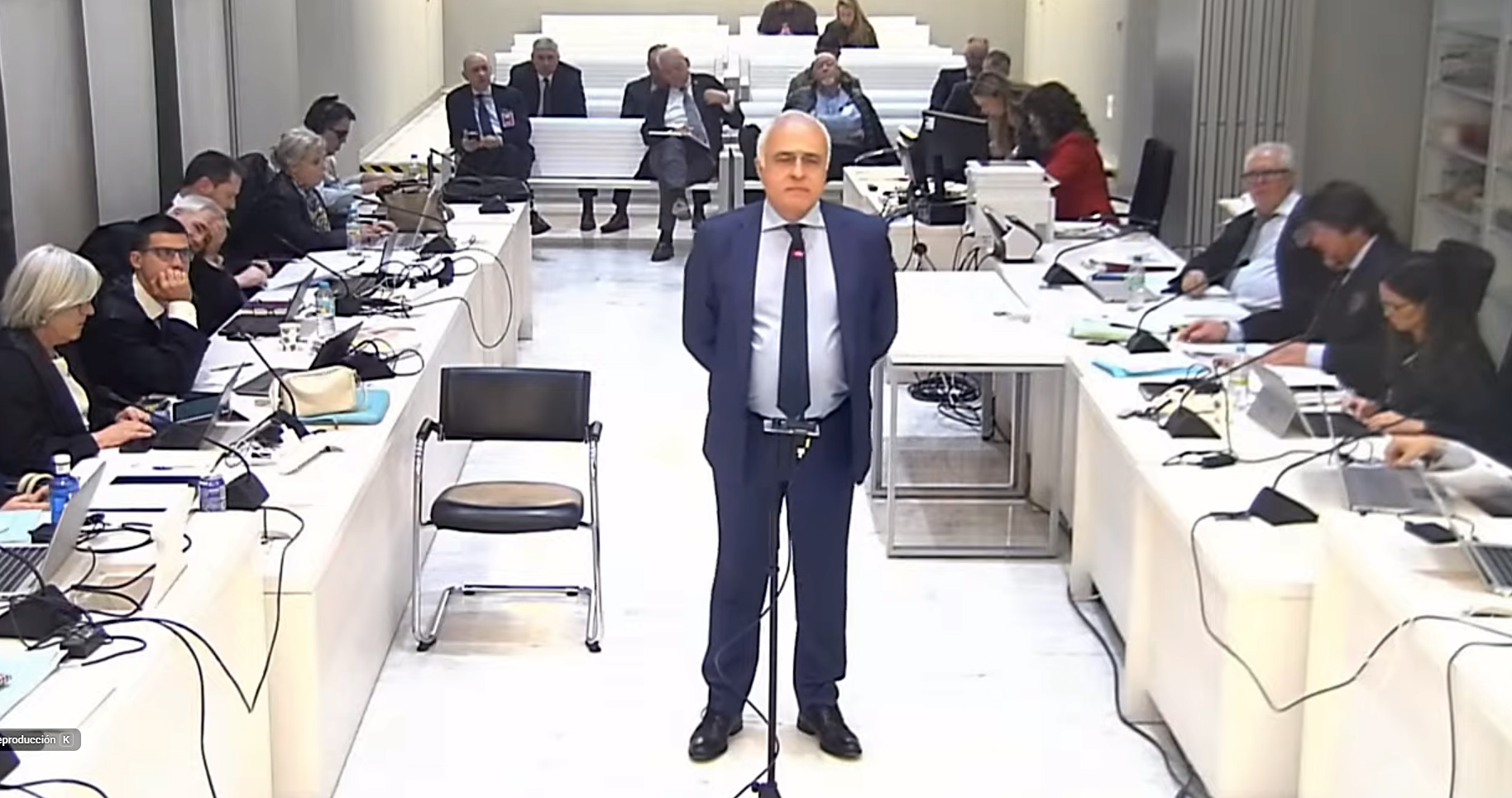 Mariano Hervás, jefe de brigada en la Comisaría General de Información, este miércoles durante su declaración ante la Audiencia Nacional.