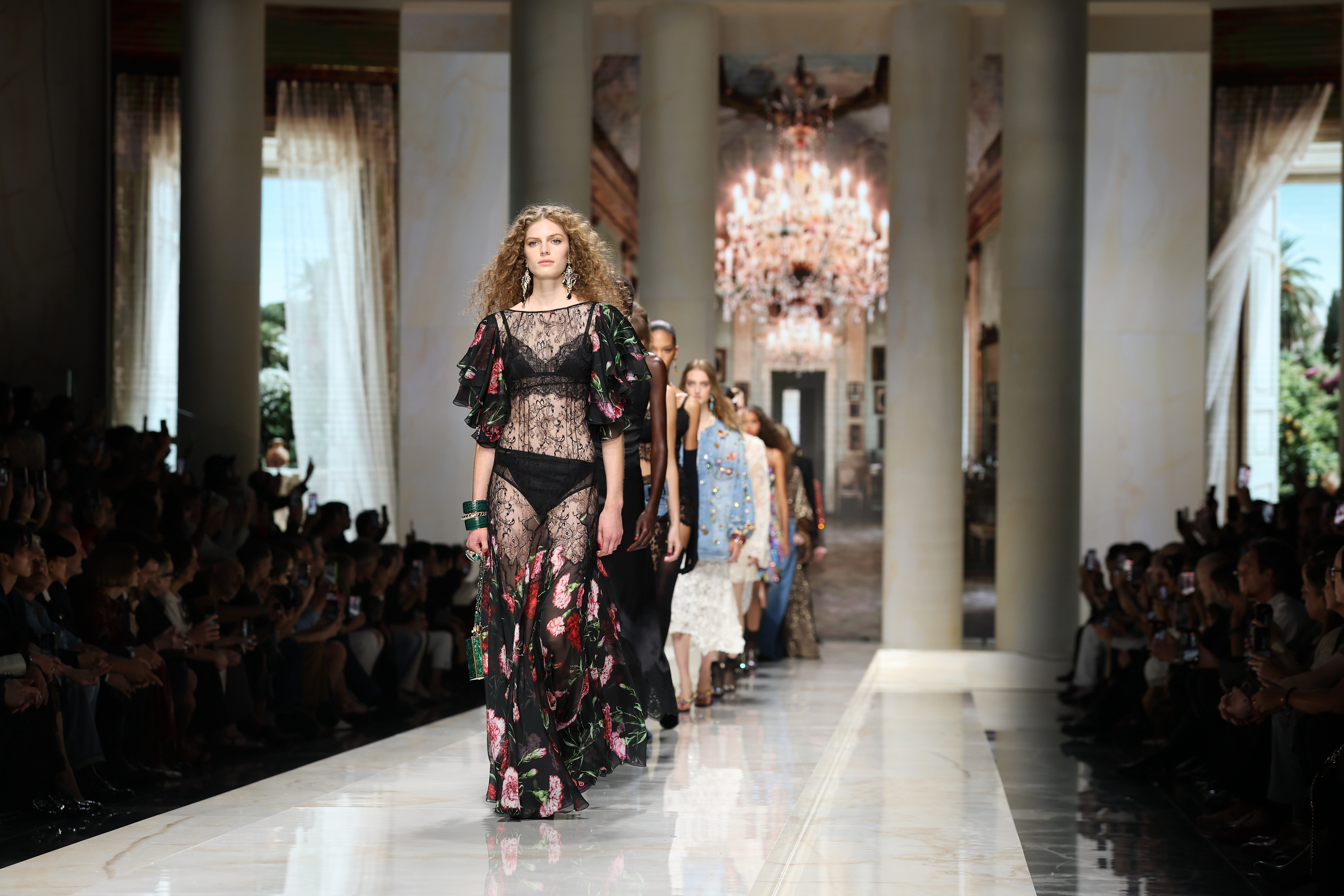 El carrusel final del desfile de Dolce & Gabbana, celebreado el sábado en Milán.