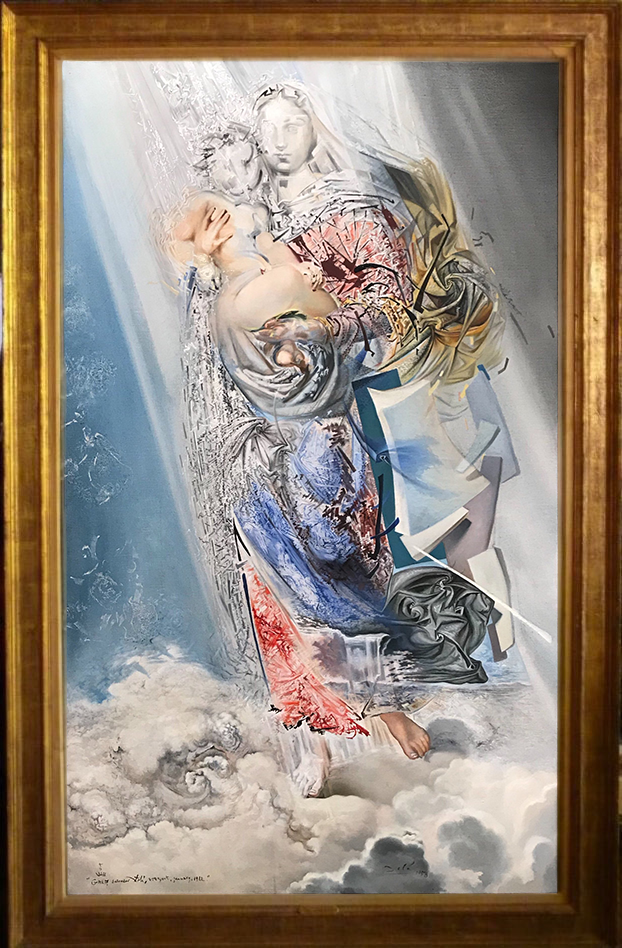 First color photograph of 'Cosmic Madonna', painted by Dalí in 1958 that goes on sale.