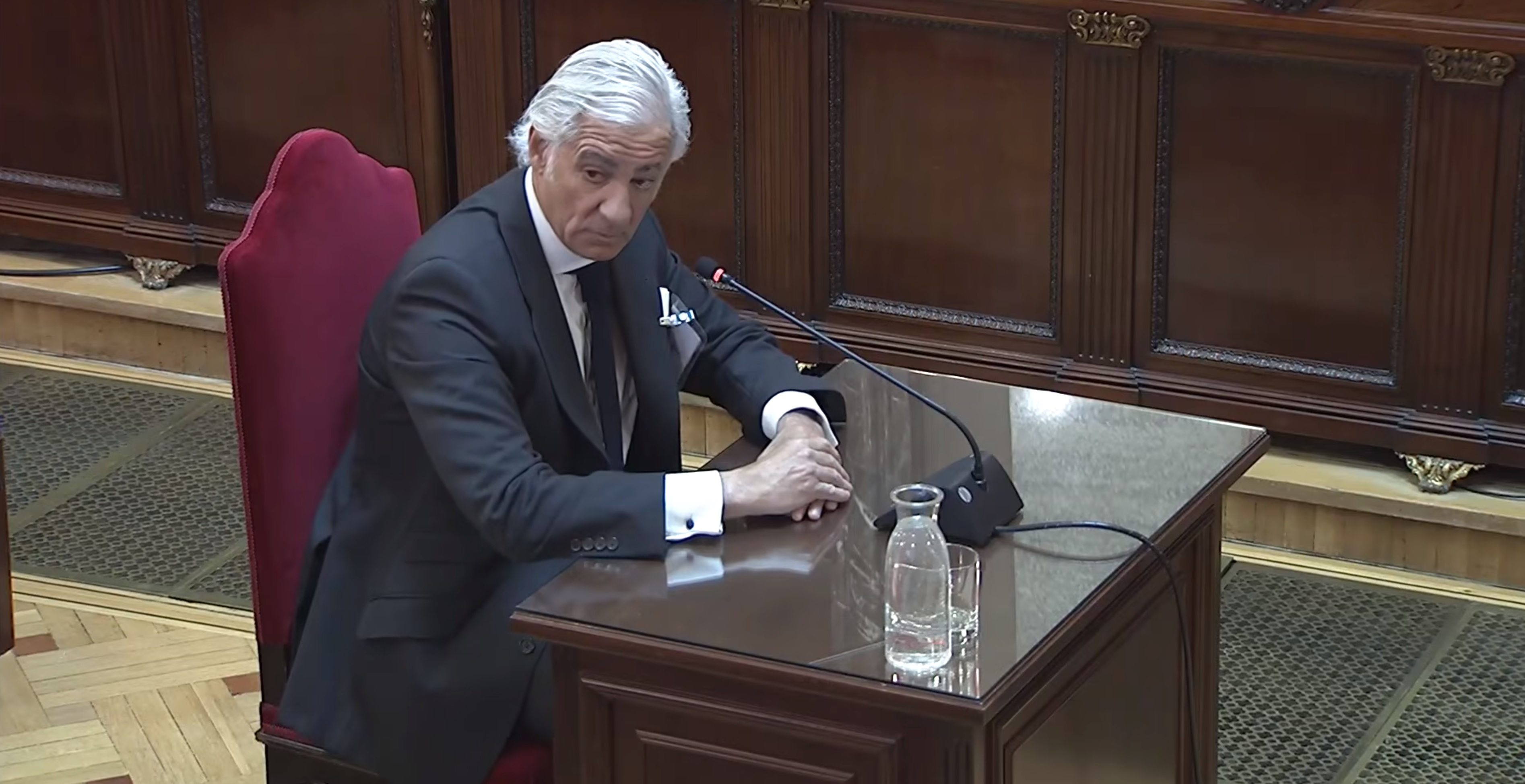 08/04/2026 Óscar Gómez, presidente de LogiRAIL, filial de Renfe, en una señal del Tribunal Supremo