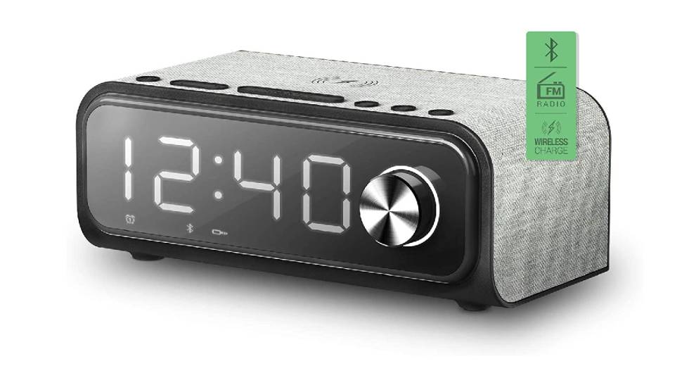 SuperSonic - Reloj despertador digital Bluetooth con radio AM/FM, radio  despertador - Negro (SC-378BT)