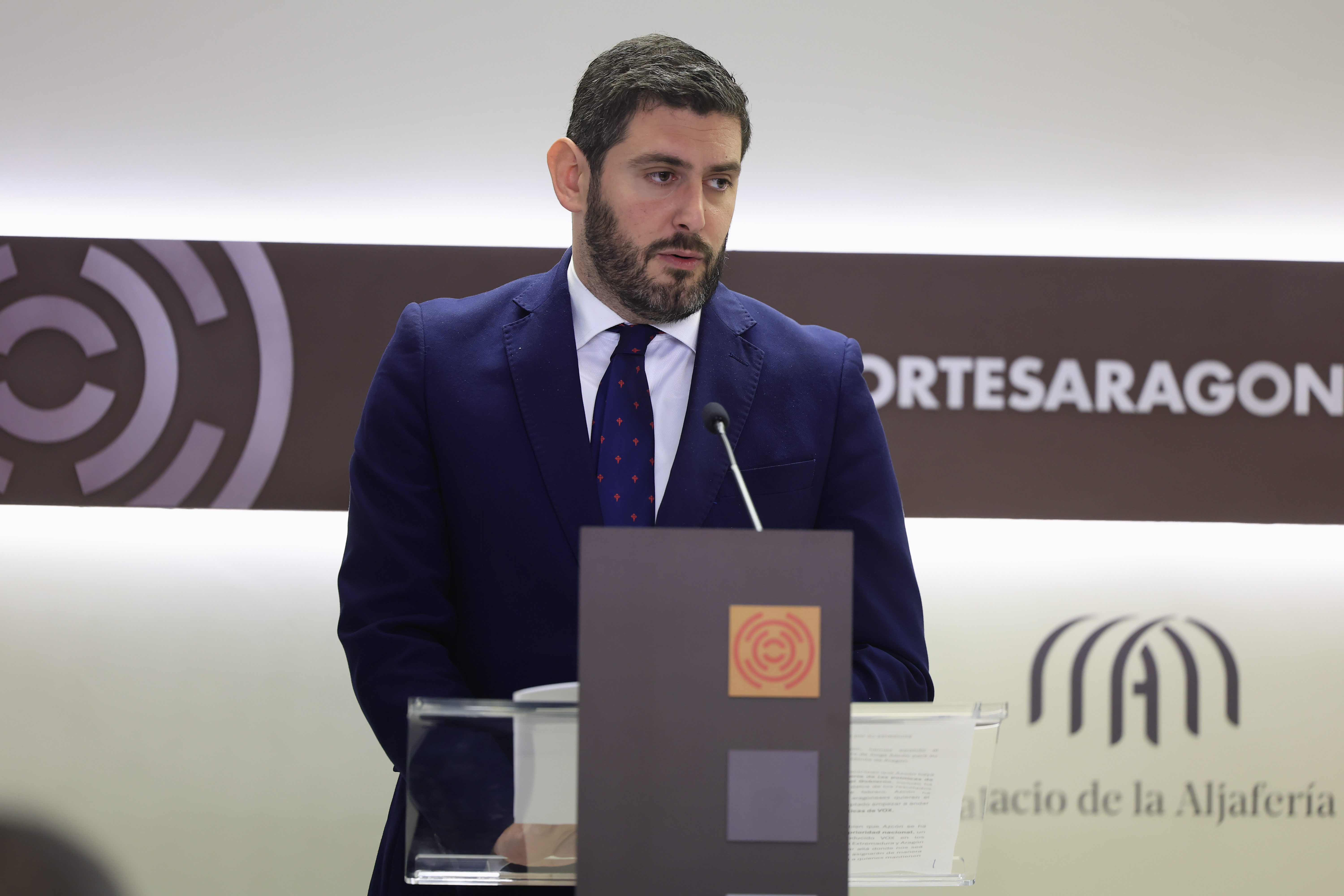 El portavoz de Vox en las Cortes de Aragón, Alejandro Nolasco
