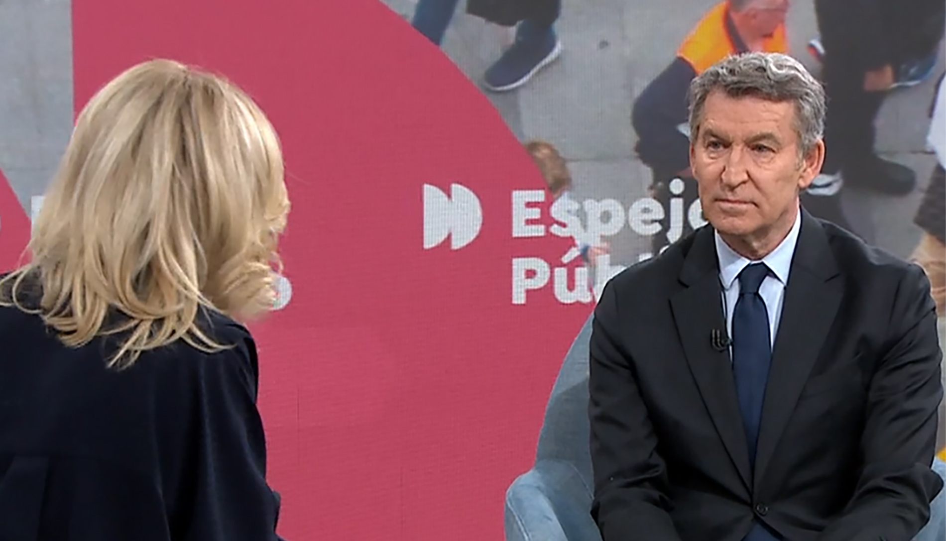 Alberto Núñez Feijóo, este jueves durante su entrevista en Espejo Público.