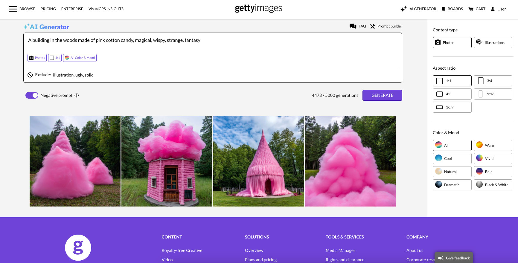 Getty Images comenzará a vender contenidos creados por su propio algoritmo de inteligencia artificial