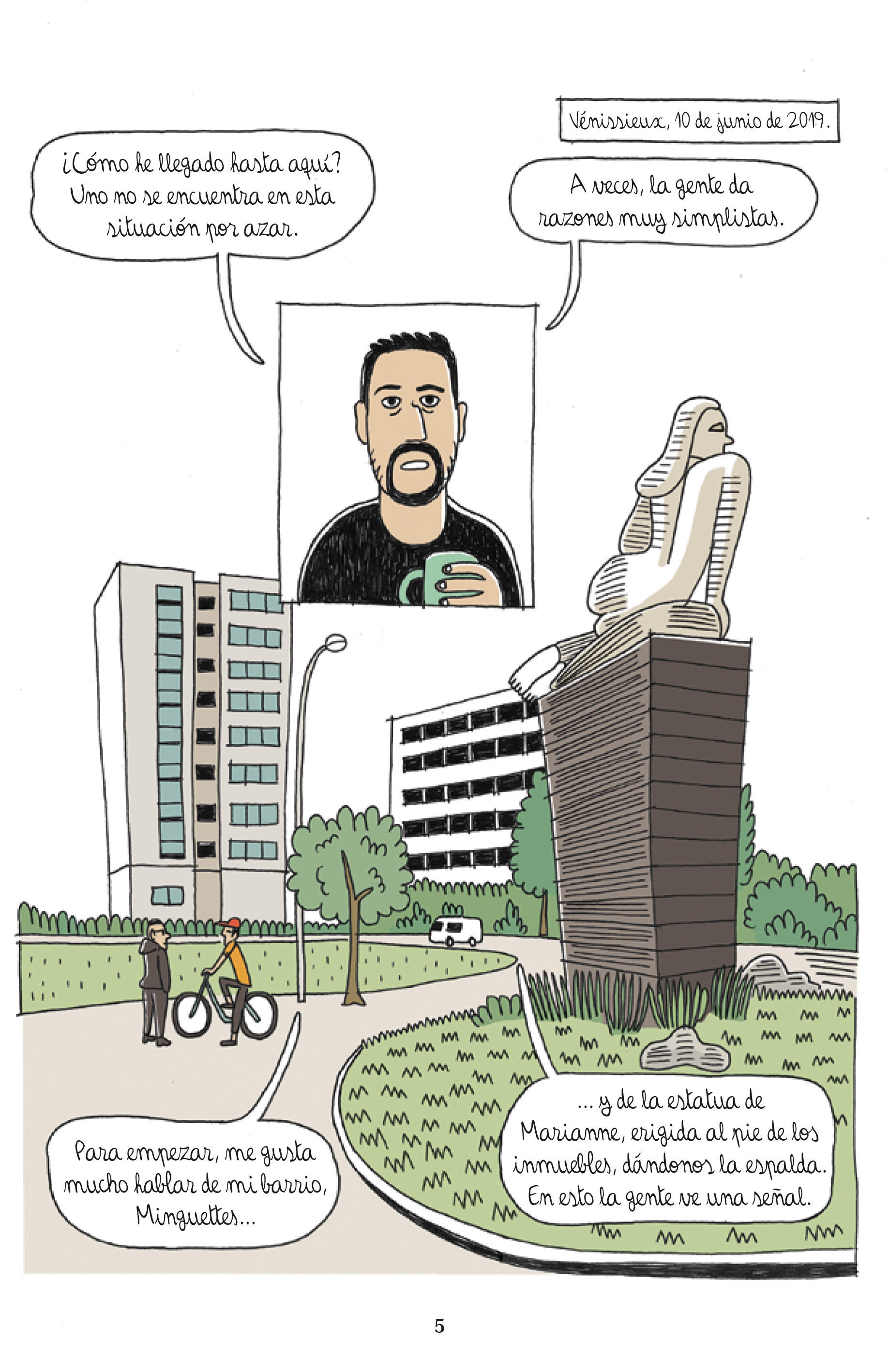 Fragmento da HQ 'O dia em que conheci Bin Laden'.