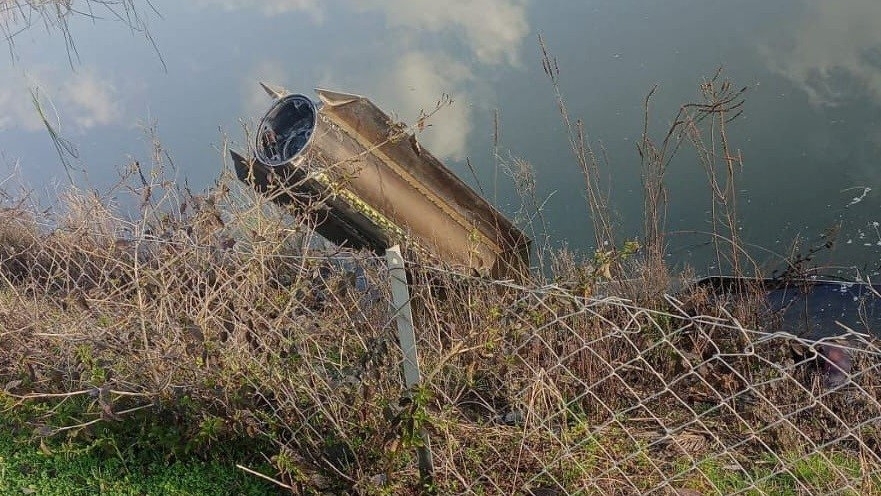 Debris of a NATO air defence system that intercepted a missile launched from Iran is seen in Dortyol, in southern Hatay province, Turkey, March 4, 2026 in this screengrab from video. Ihlas News Agency (IHA) via REUTERS ATTENTION EDITORS - THIS PICTURE WAS PROVIDED BY A THIRD PARTY. NO RESALES. NO ARCHIVES. TURKEY OUT. NO COMMERCIAL OR EDITORIAL SALES IN TURKEY.