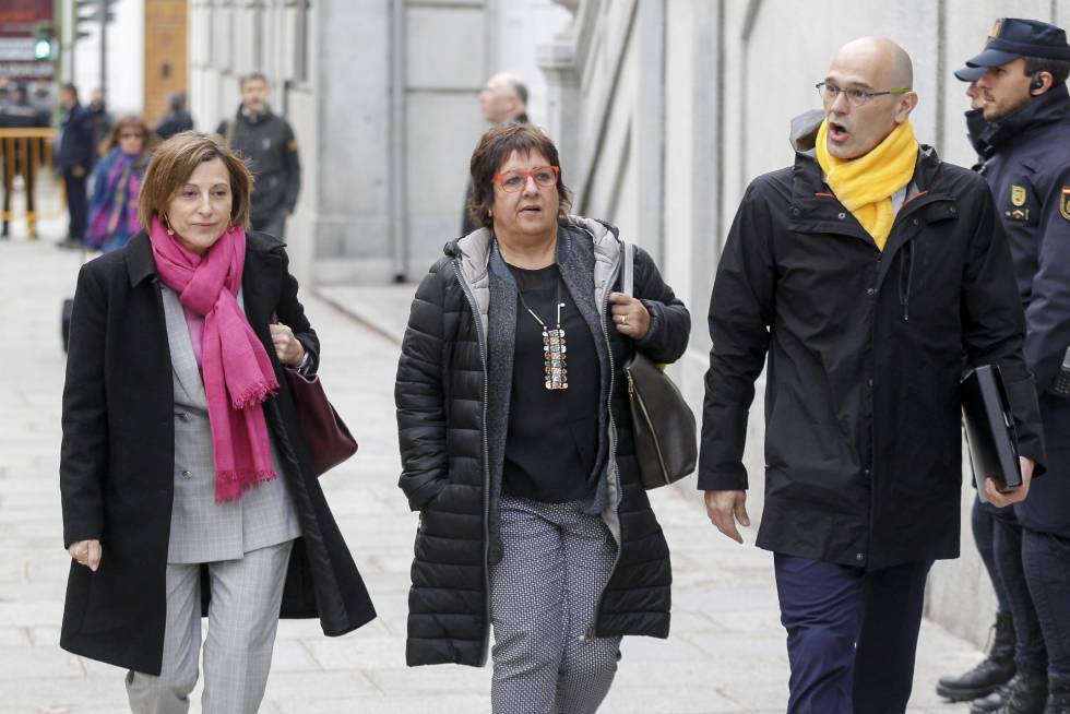 *COMPARECENCIA EN EL SUPREMO DE LOS POLITICOS CATALANES