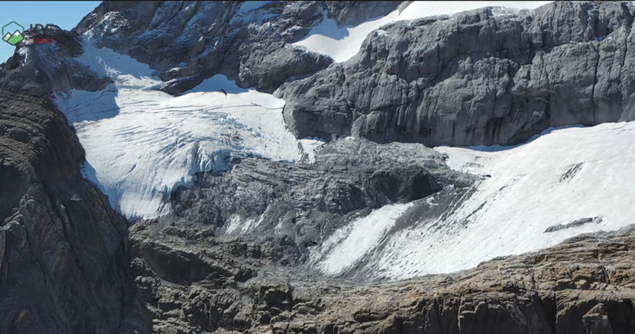 Glaciar de Monte Perdido, en el Pirineo aragonés, que podría desaparecer por completo en 2035. 