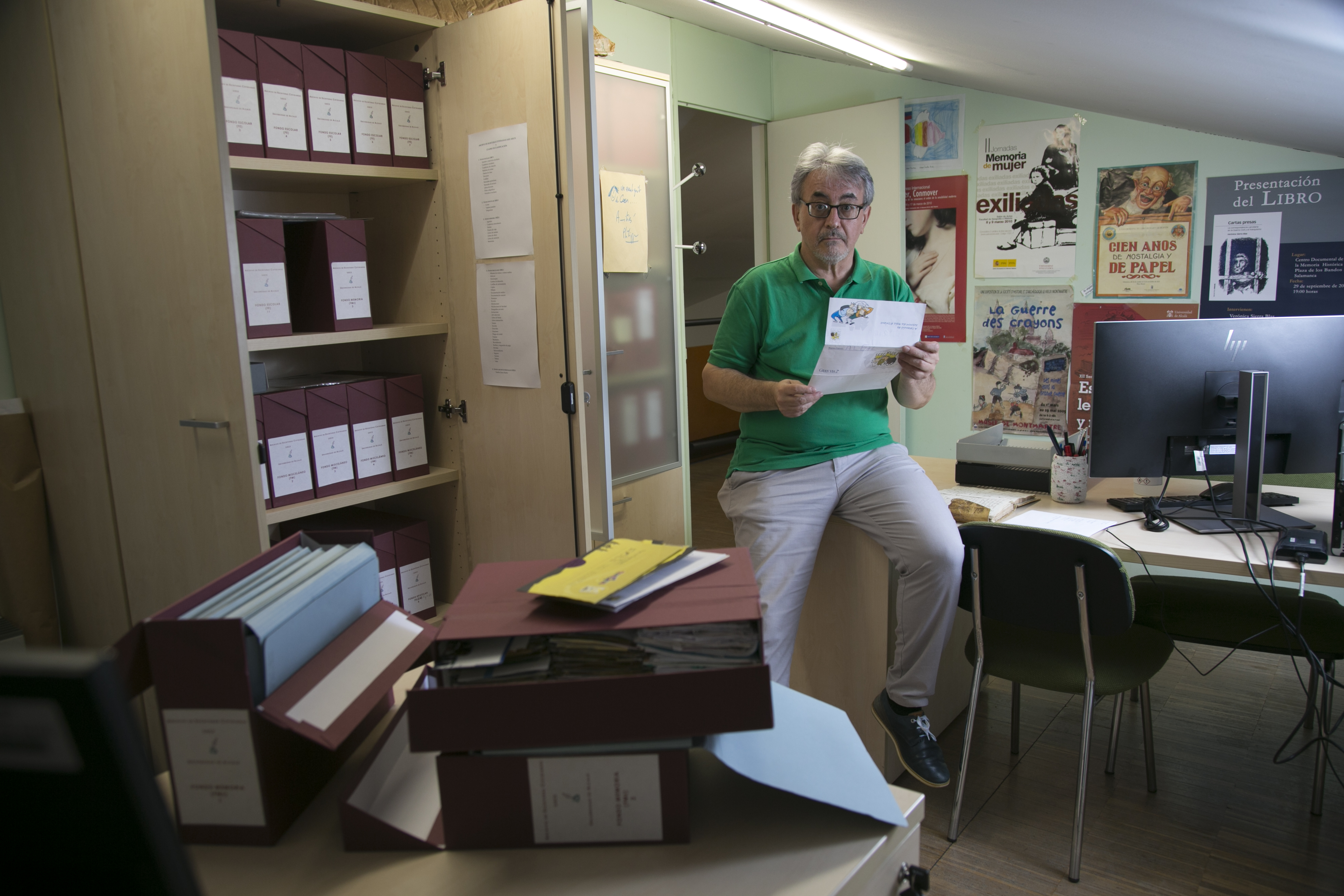 Antonio Castillo, responsable del Archivo de Escrituras Cotidianas, en Alcalá de Henares. 