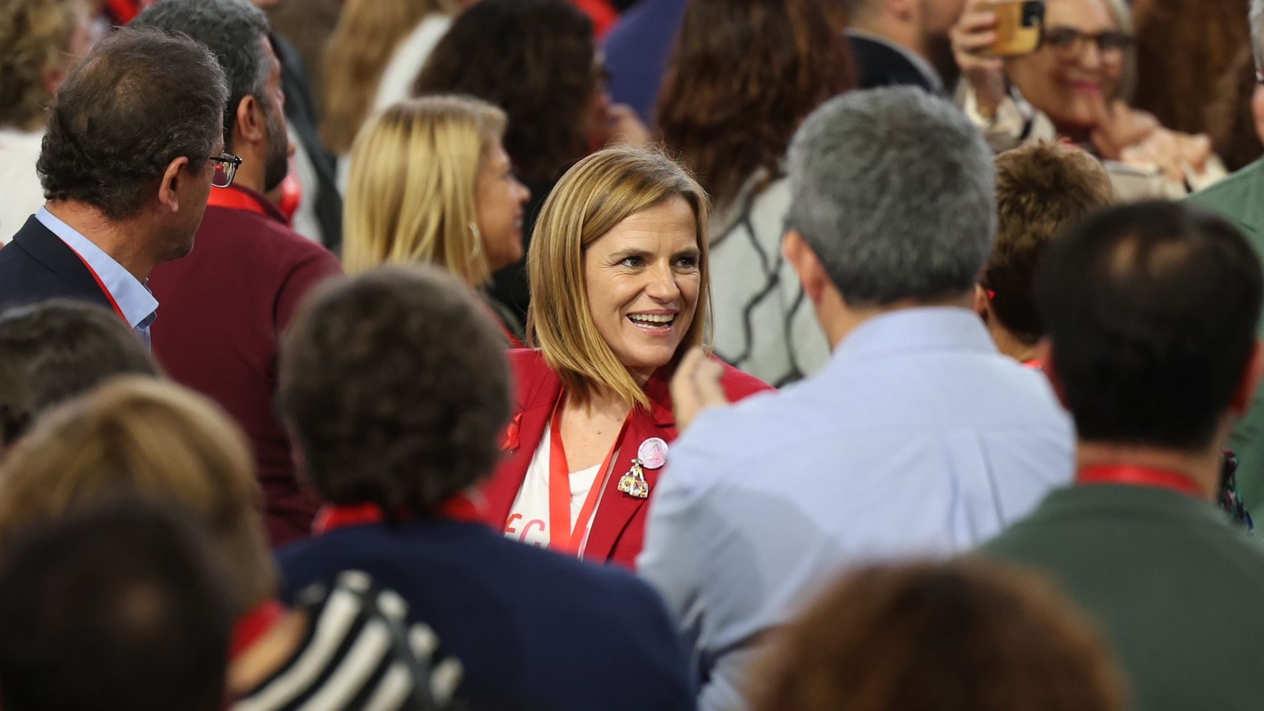 Pilar Bernab, este domingo en el Congreso Federal del PSOE.