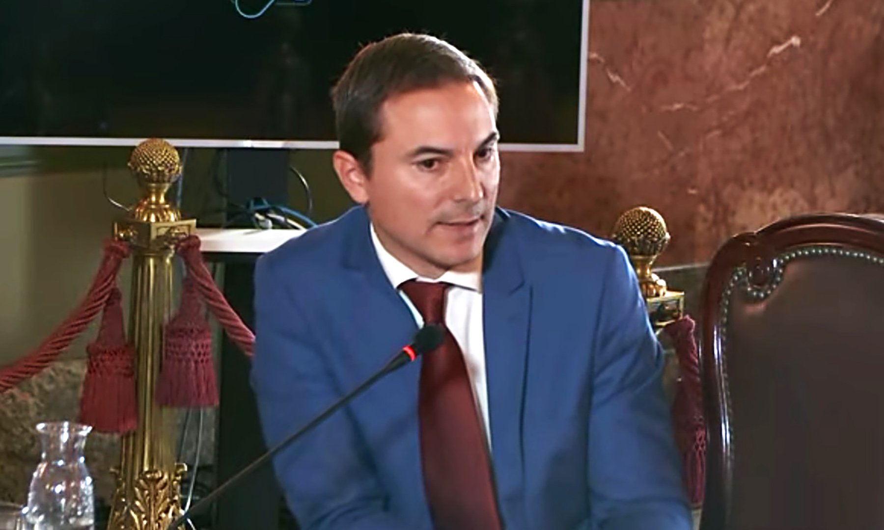 Juan Lobato, ex secretario general del PSOE de Madrid, durante su declaración ante el Supremo este miércoles.