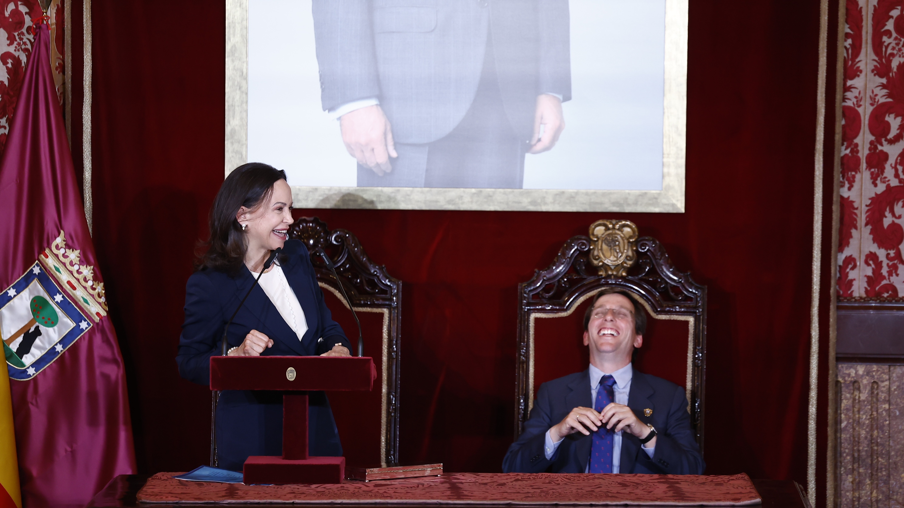 María Corina Machado, líder opositora de Venezuela, ofrece rueda de prensa  en Madrid, en directo
