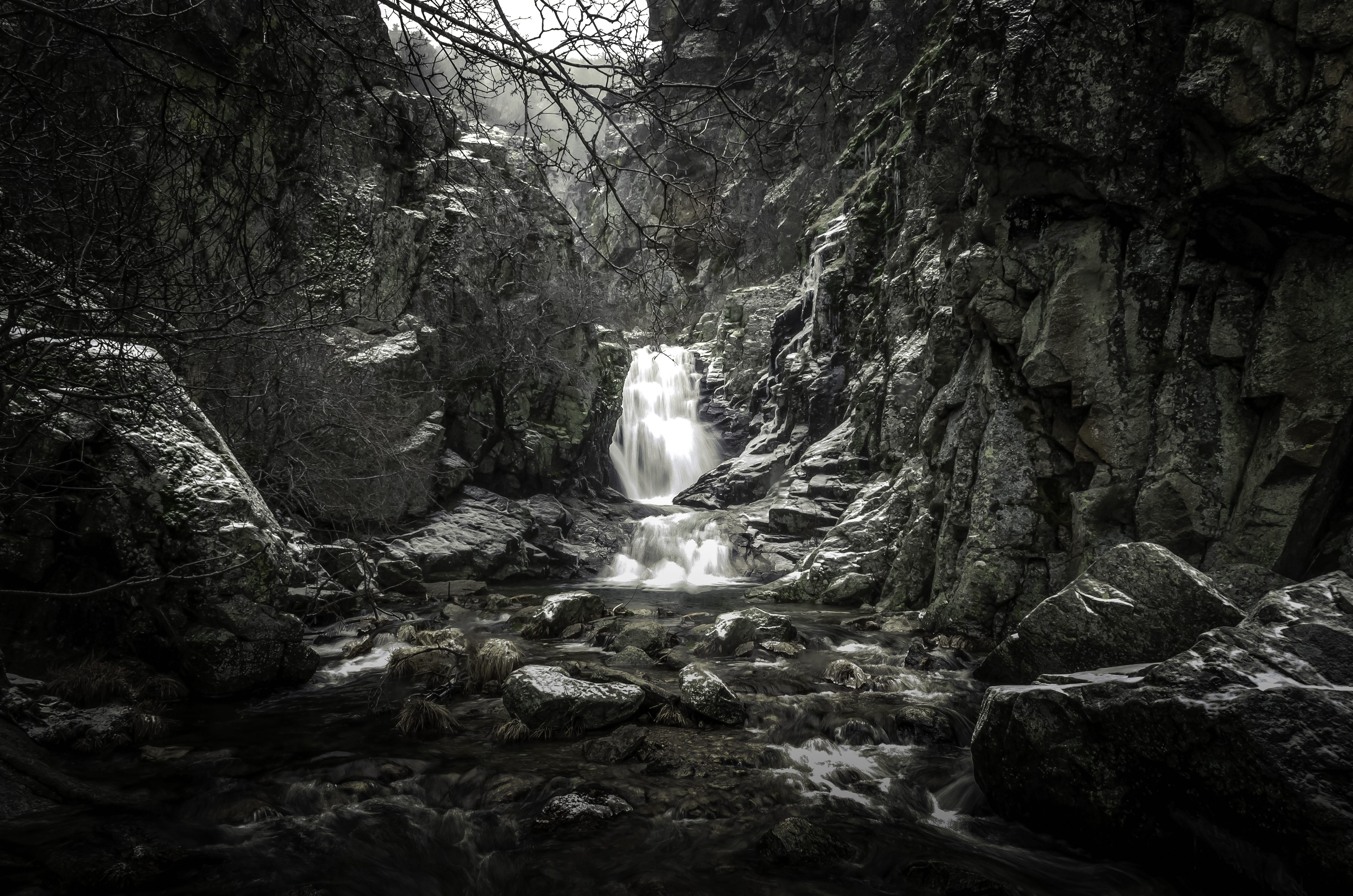 Una imagen de una de las cascadas cercana a la Cascada del Purgatorio, en Rascafría.