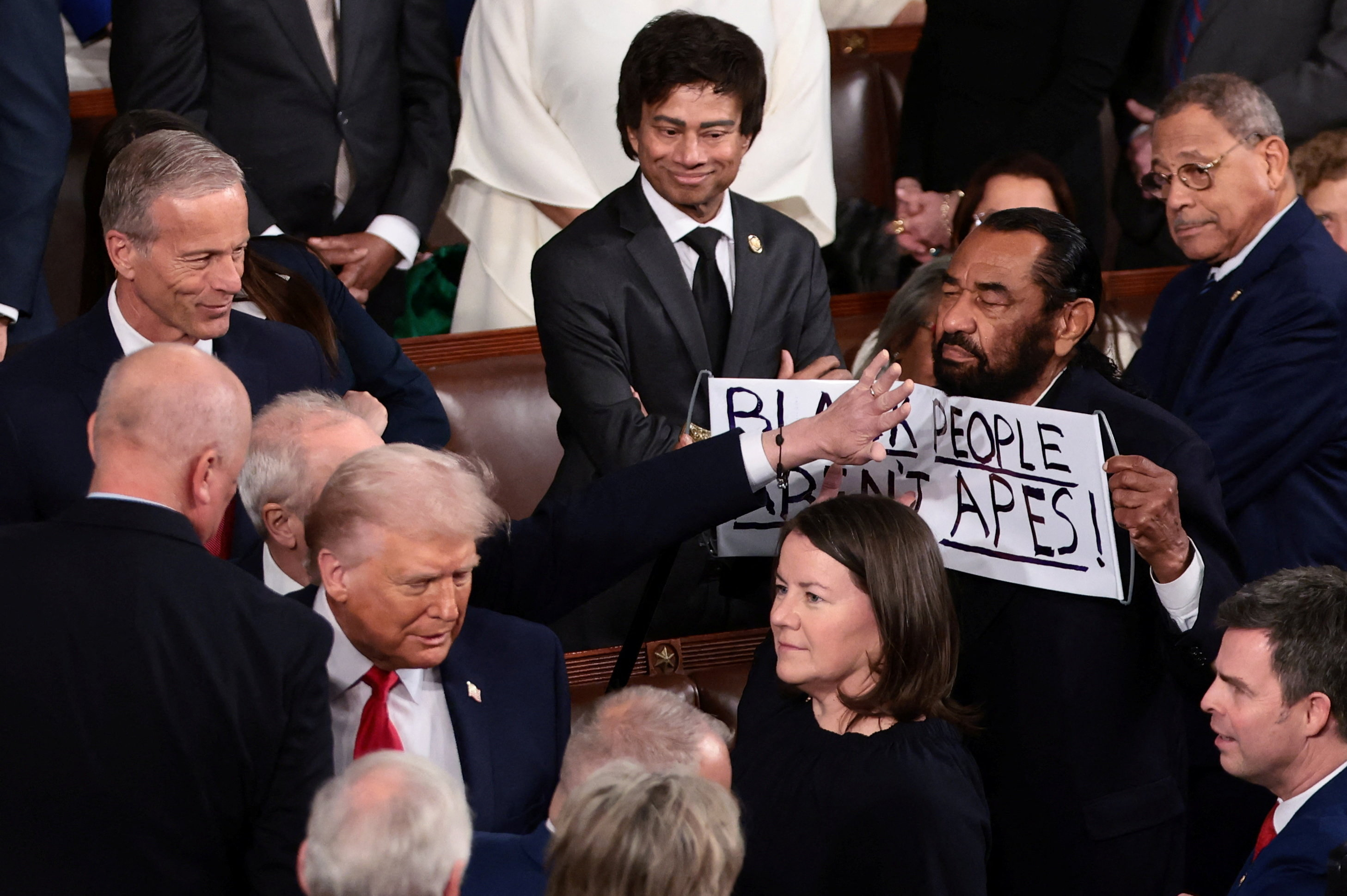 Al Green, durante el discurso del estado de la Unión.