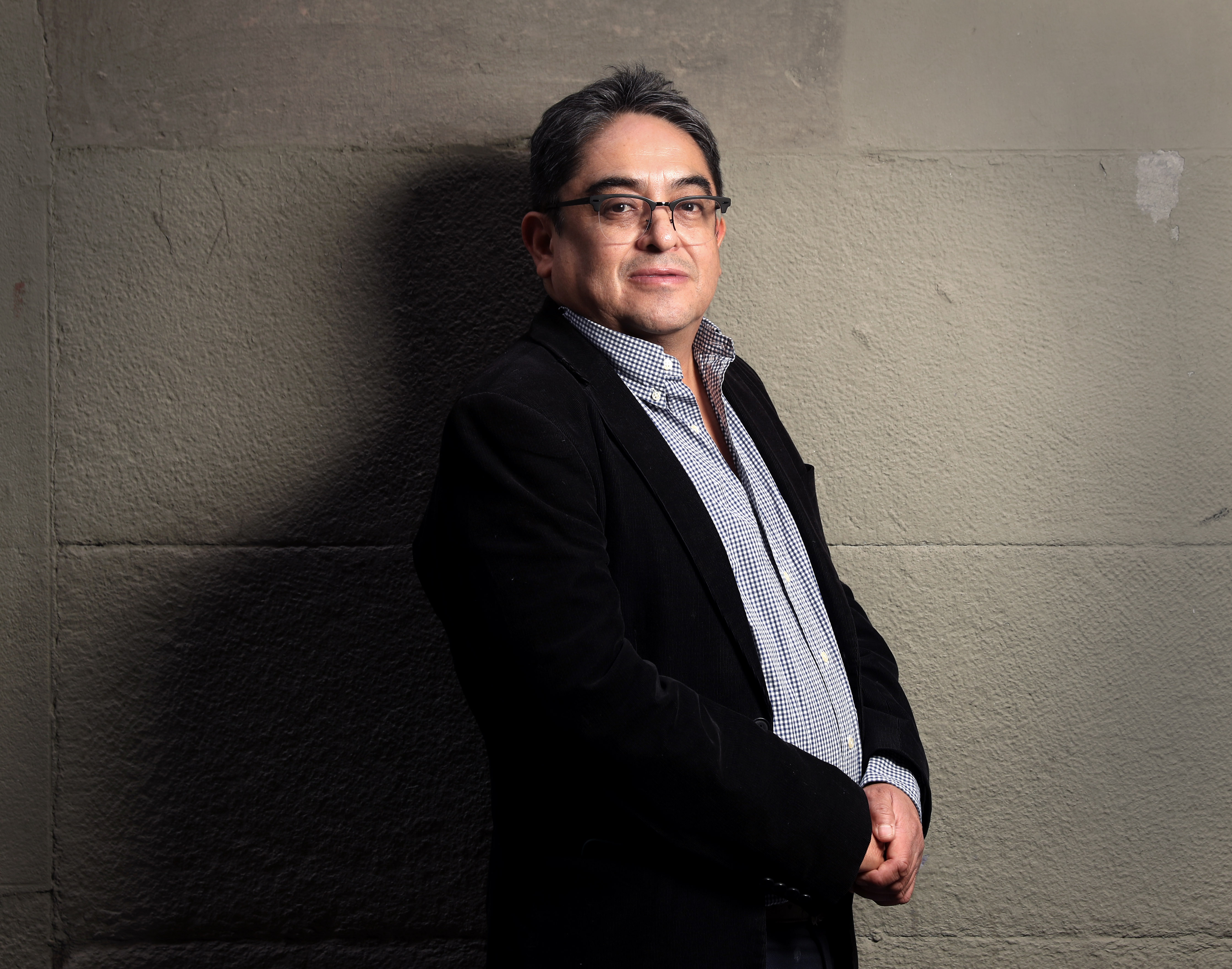 Jordan Rodas, ex-Ombudsman guatemalteco de Direitos Humanos que foi proibido de concorrer, em Madri.