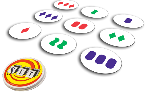 Versión simplificada del Set de 27 cartas redondas.