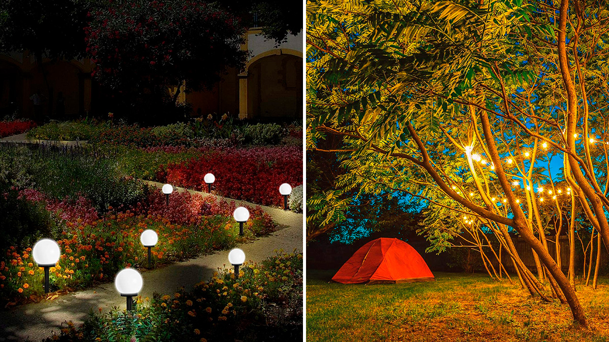 Diez ideas para iluminar tu jardín, balcón o patio con luces solares y